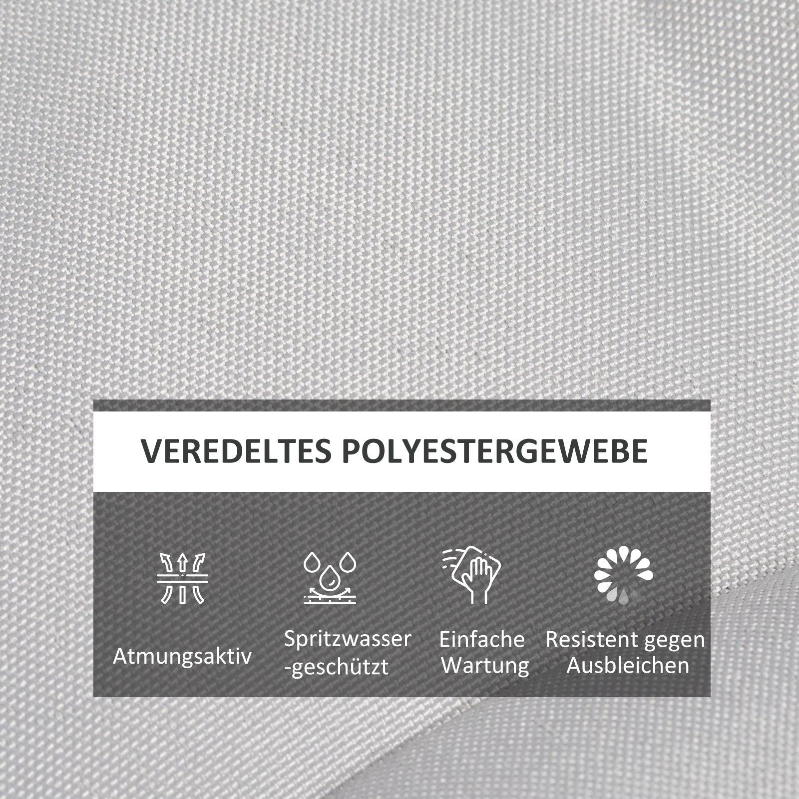 6-Piece Seat Cushion Chair Cushion with Straps Seat Pad Cushion for Indoor, Outdoor, Light Gray, 40 x 40 x 4 cm