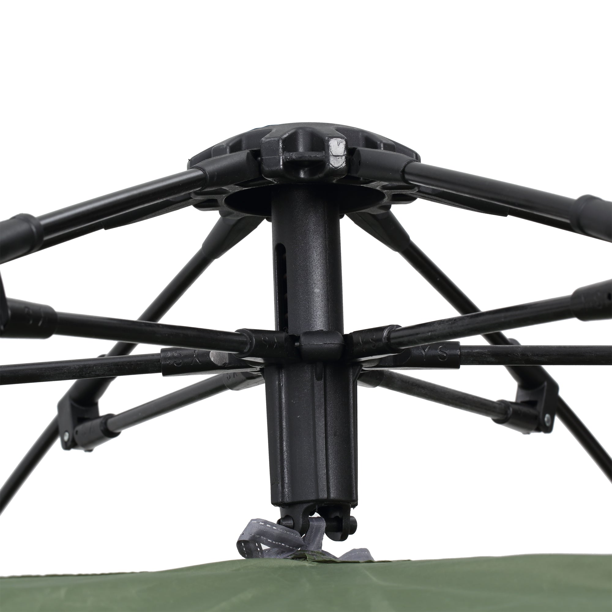 Pop Up Camping Tent 3-4 Person Dome Tent Waterproof Lightweight Ventilated Easy to Assemble 2 Large Doors 2.6L x 2.6W x 1.5H m Fiberglass Polyester Oxford Green Gray