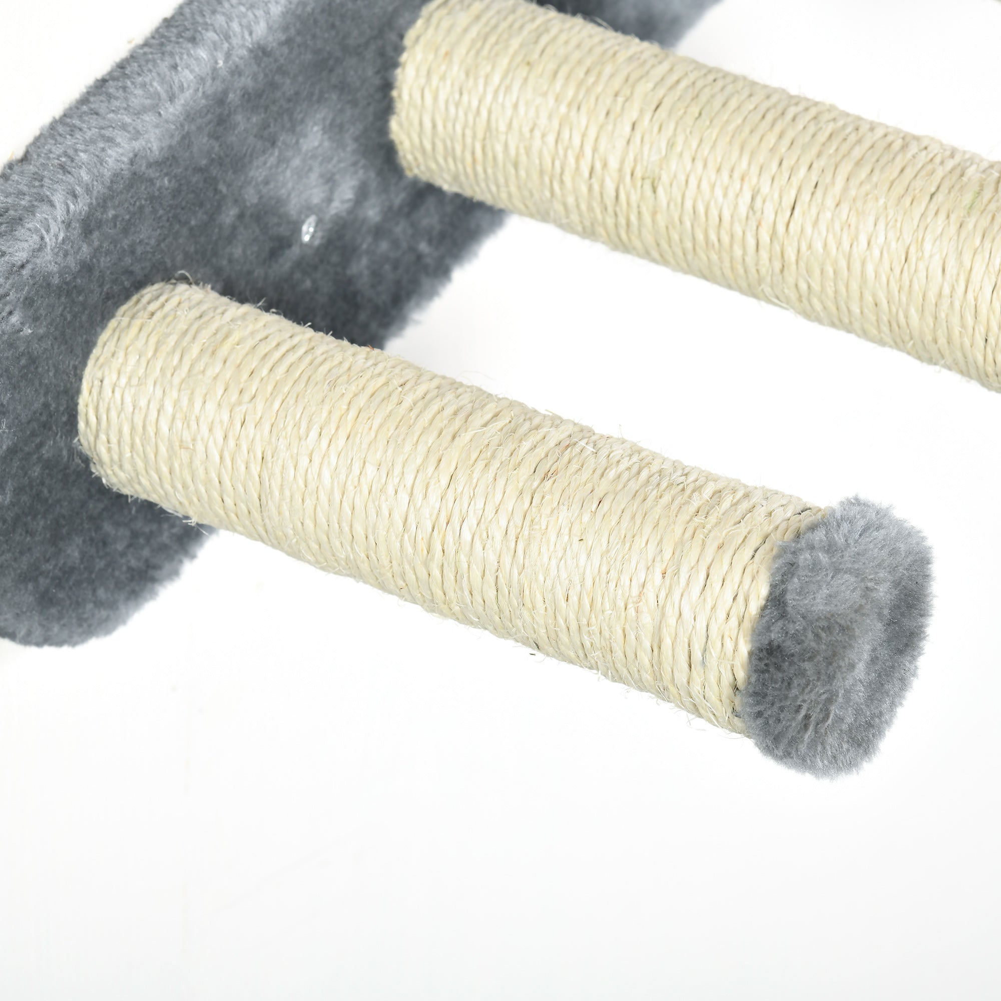 Cat Climbing Wall 4-piece Cat Climbing Wall Set with Cat Stairs, Cat Bridge, Hammock, Cat Tree with Jumping Platform, Wall-Mounted Cat Tree, Wall Cat Furniture up to 5 kg, Gray