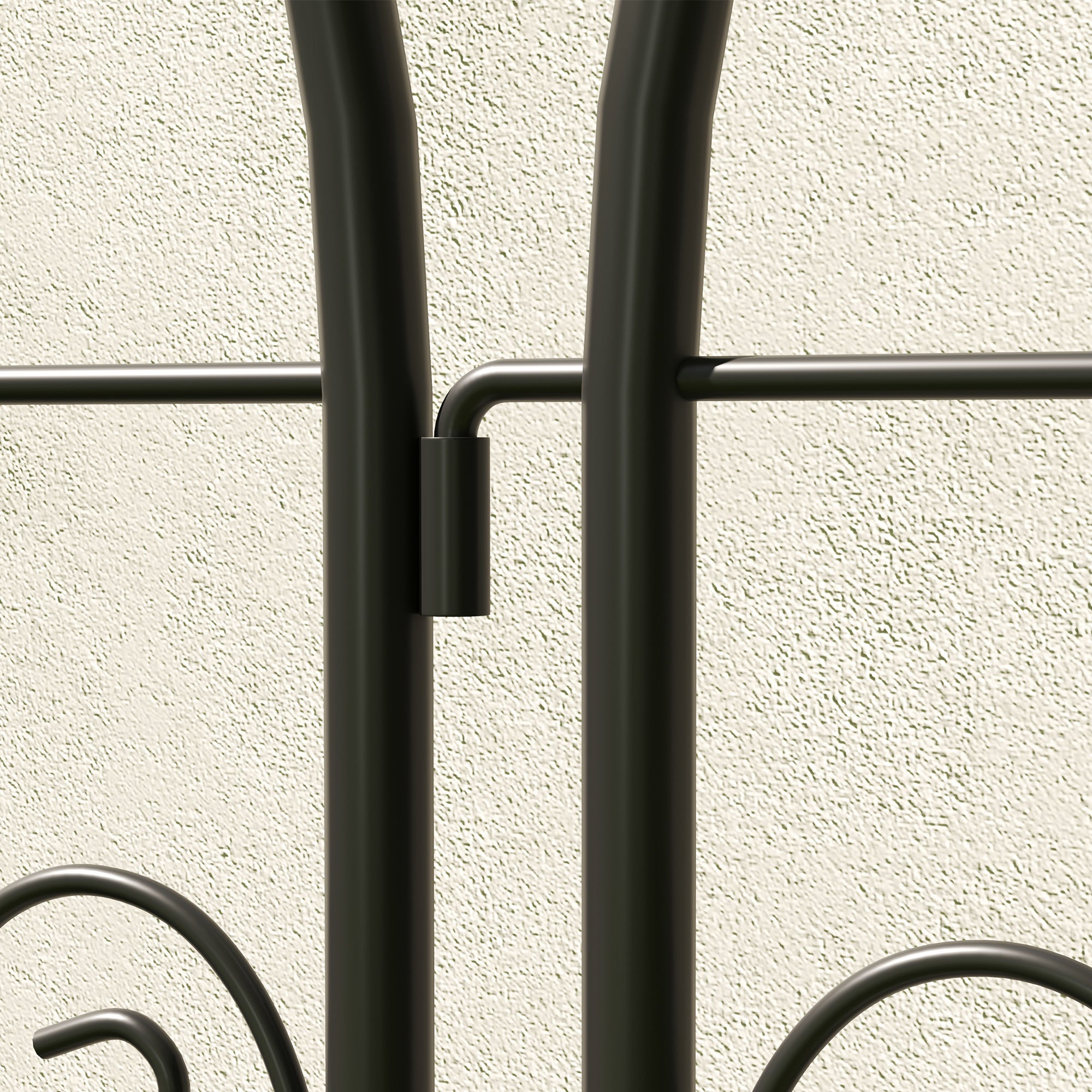 Climbing Plant Support with Birds, Set of 2, Garden Trellis, for Vegetables, Vines, Flowers, Metal, 50 x 150 cm, Black