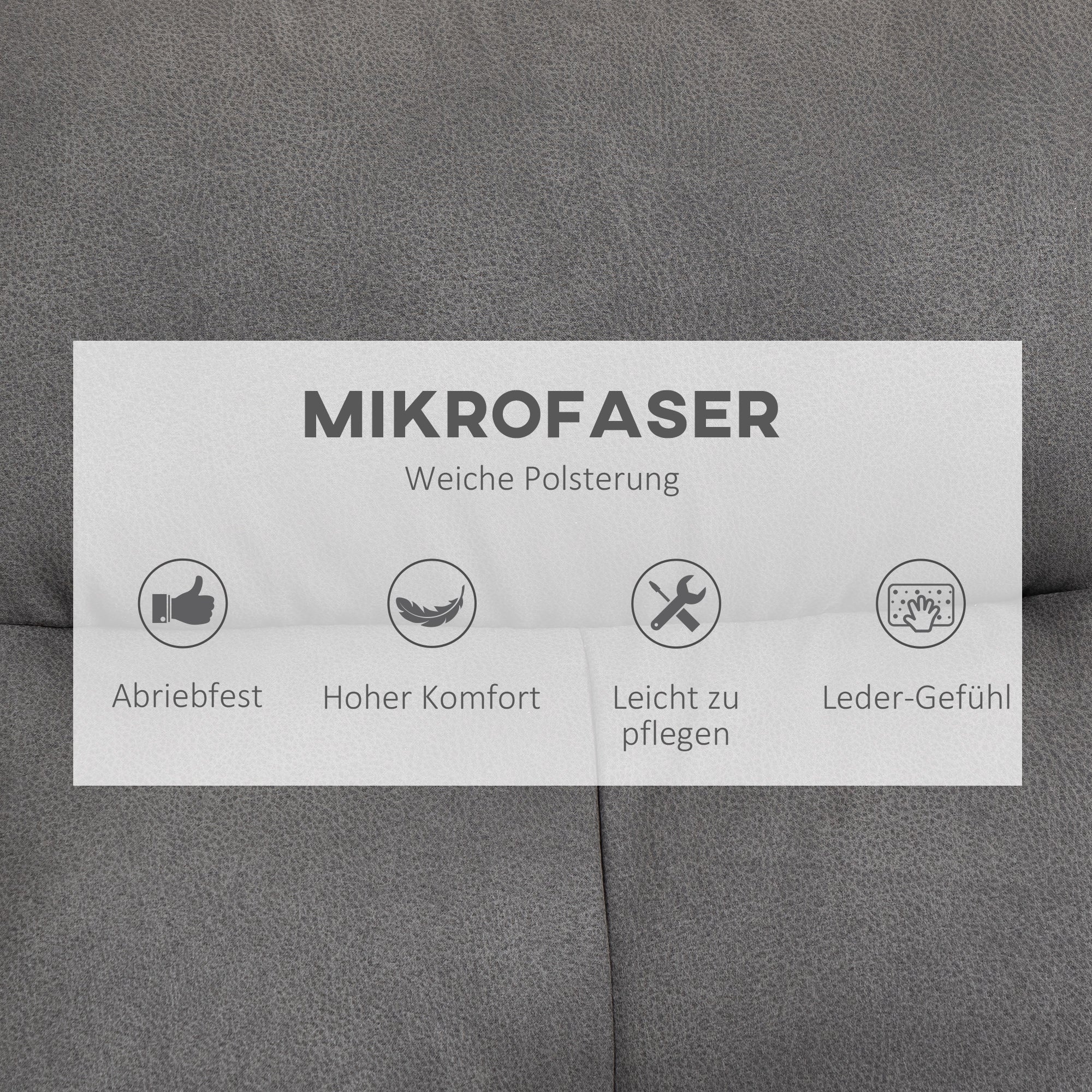 Recliner Chair with Footstool, TV Chair with Swivel Base, TV Armchair with Reclining Function for Living Room, Bedroom, up to 150 kg Load Capacity, Polyester, Steel, Dark Gray