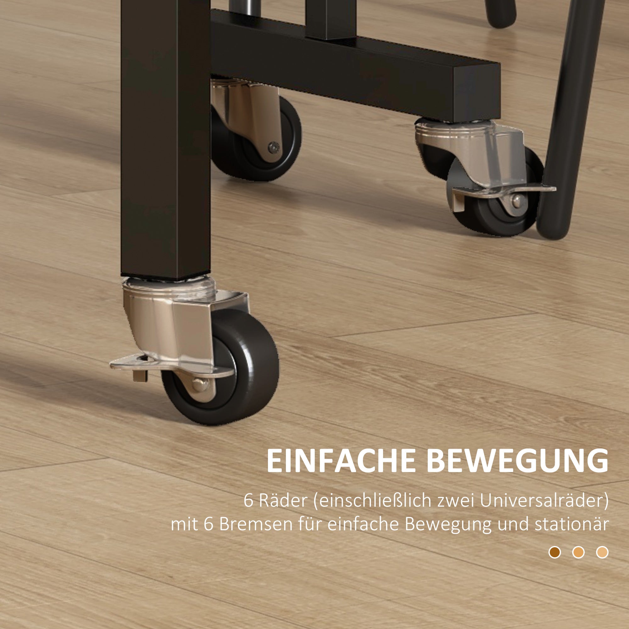 Dining Table, Folding Kitchen Table with Casters, Steel Legs, Folding Table for 4-6 People, Dining Table for Small Spaces, Kitchen, Dining Room, 120 x 80 x 73 cm, Gray