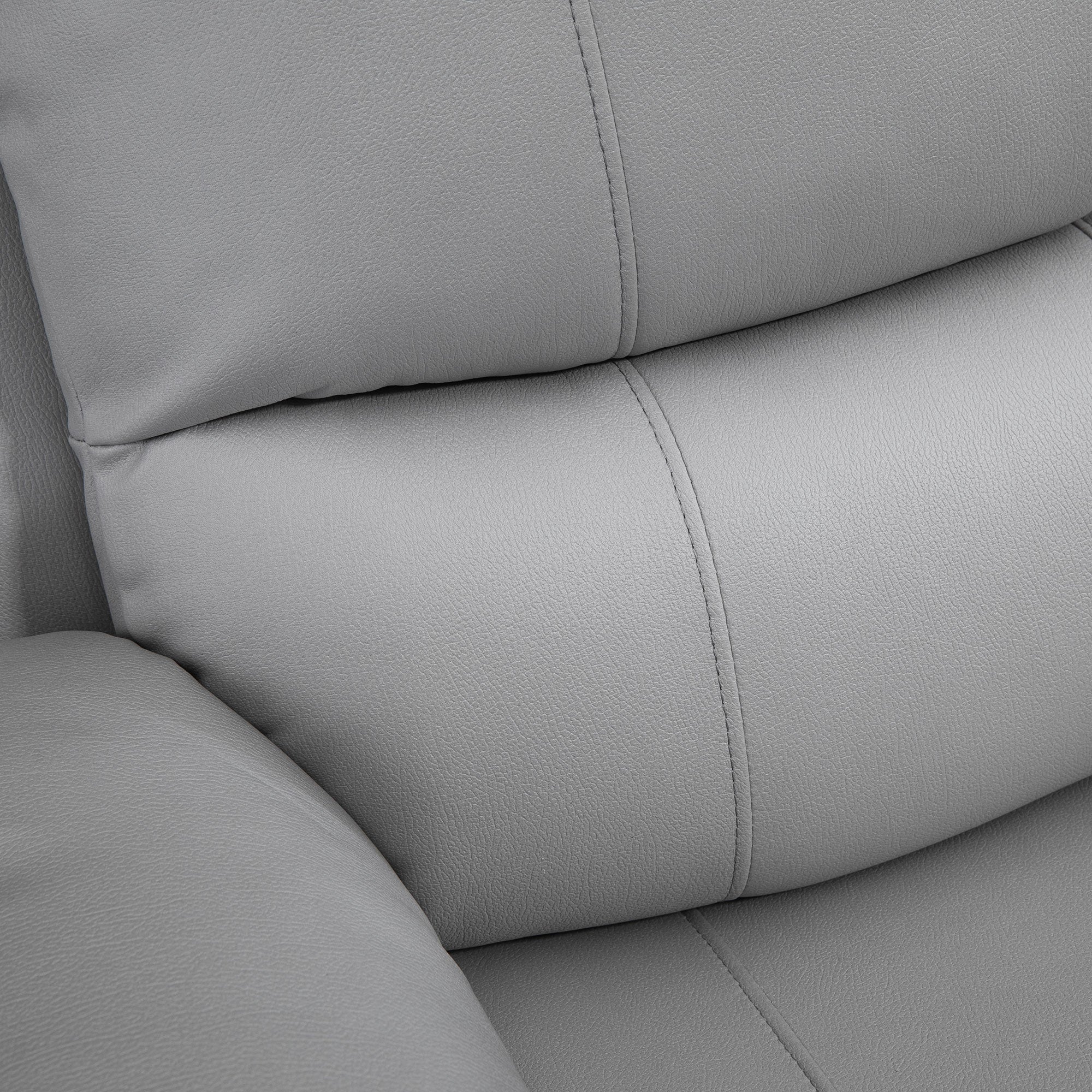 Recliner Chair TV Armchair with Reclining Function, Footrest, Swivel TV Armchair with Pocket Spring System for Living Room, Bedroom, Grey