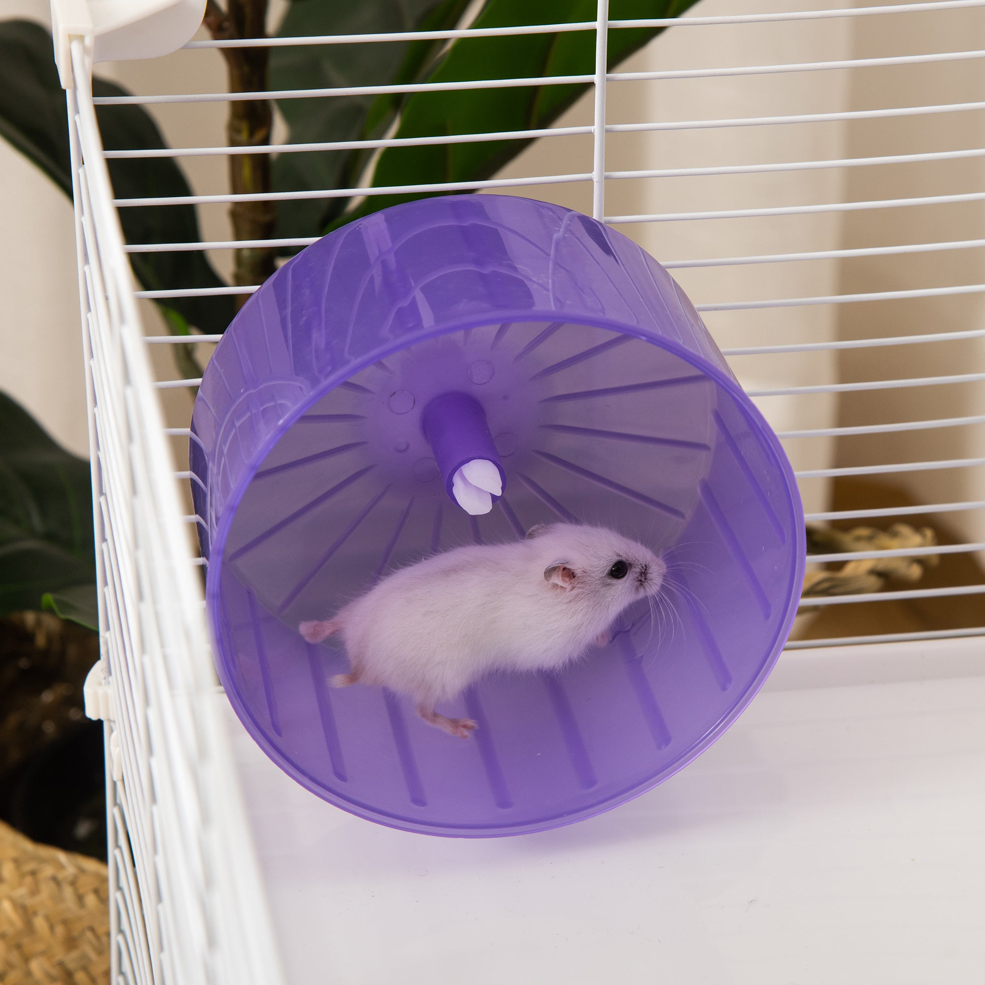 Hamster Rat Rodent Cage 3 Levels with Tunnel, Water Bottle, Wheel, House, Ladders dim. 59L x 36W x 47H cm