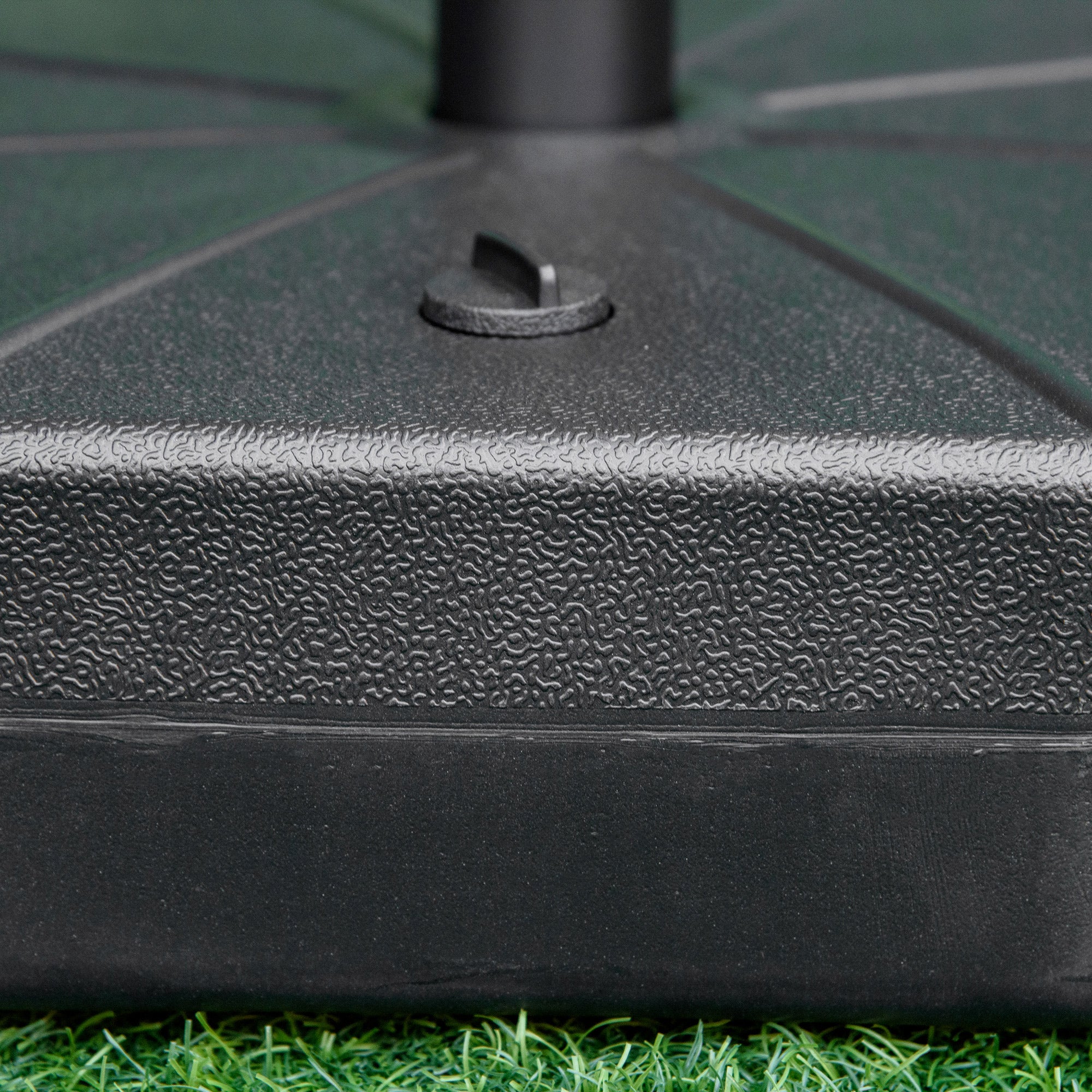 Umbrella Stand up to 40kg Fillable Umbrella Stand Octagonal Umbrella Holder, Umbrella Weight, Stand for Umbrella 38/48mm Pole Diameter, for Balcony, Terrace, Garden, Black