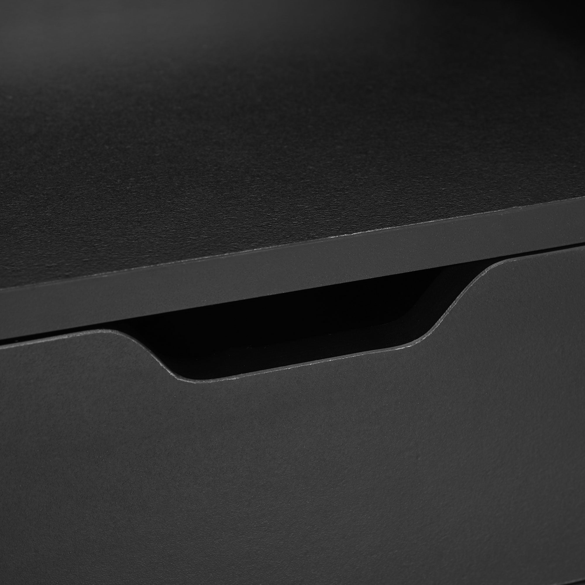 Set of 2 Wall-Mounted Bedside Tables Nightstands with 1 Drawer for Bedroom Home Simple Design 40x30x19.5 cm Black