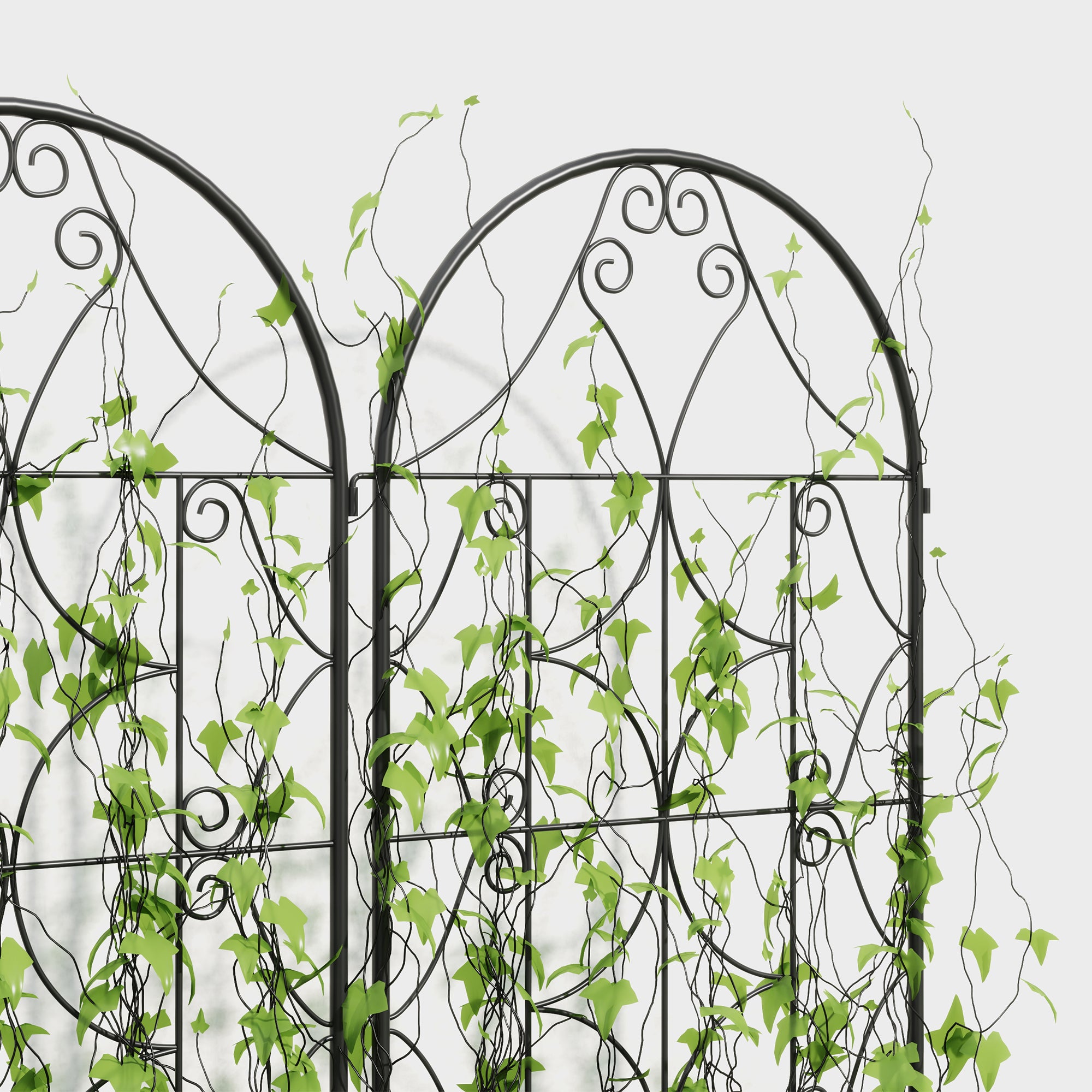 Metal Trellis 2 Pack for Insertion Rust-resistant Trellis for Climbing Plants 50x150 cm Garden Lattice for Indoor Plants Plant Trellis for Tomatoes Vegetables Flowers Climbing Plants Black