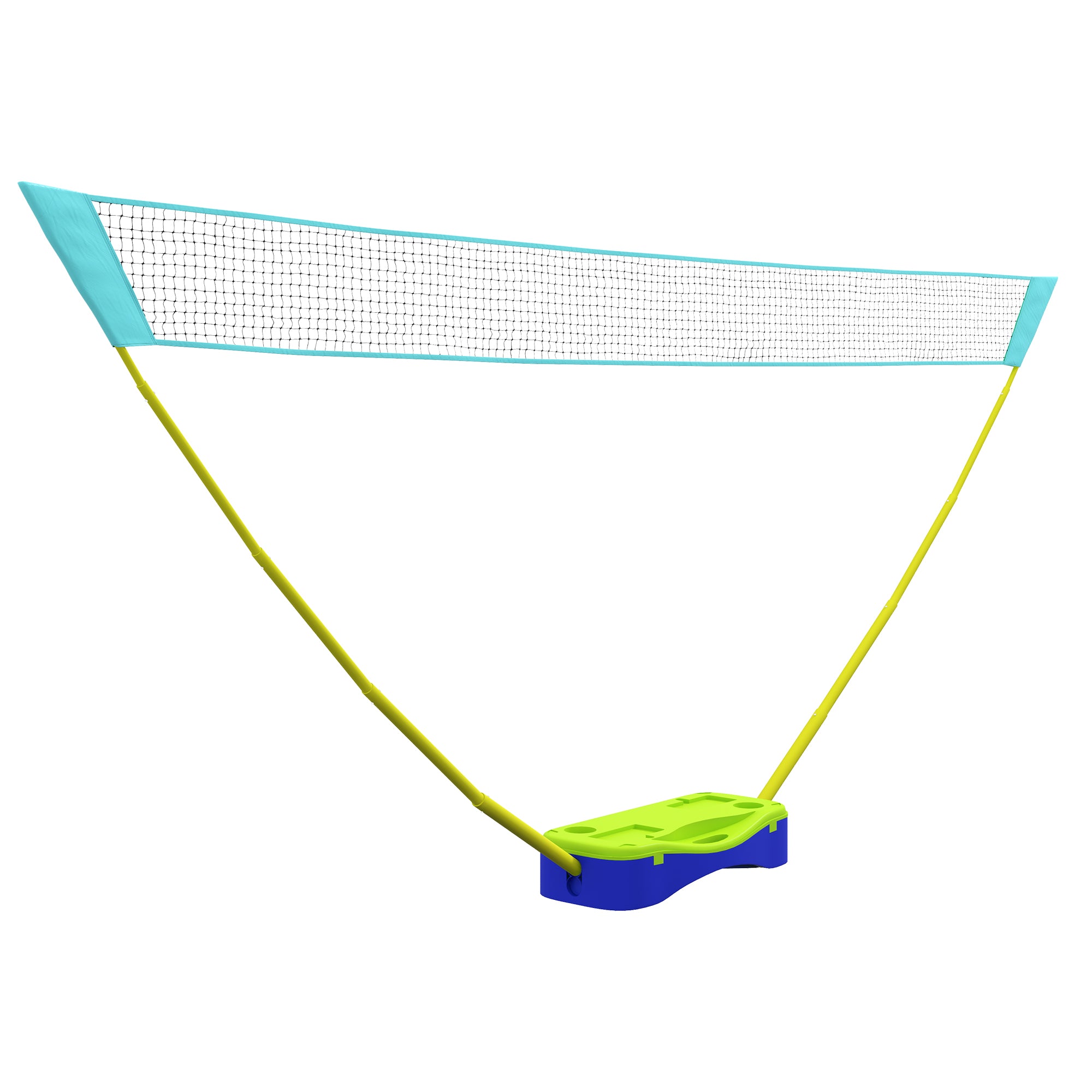 SPORTNOW 2 in 1 Badminton Net, 4m Badminton Net with Stand, Volleyball Net, Adjustable Tennis Net with Carry Bag, Shuttlecock Net for Indoor, Outdoor