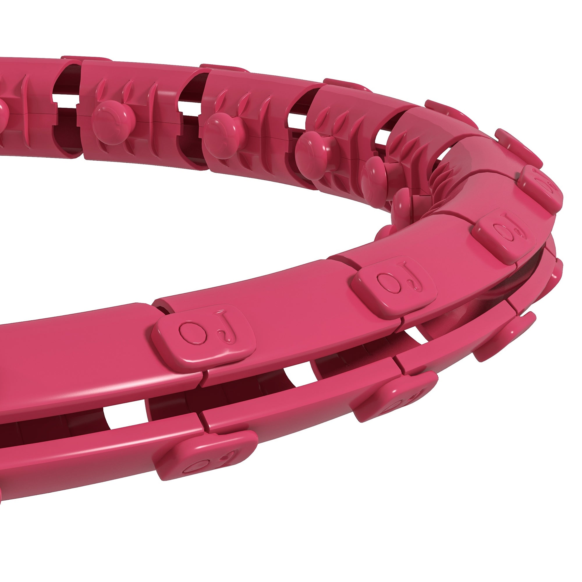 SPORTNOW Hula Hoop Ring with Massage Nubs, adjustable from 45 to 106 cm waist circumference, 24 removable segments, Fitness