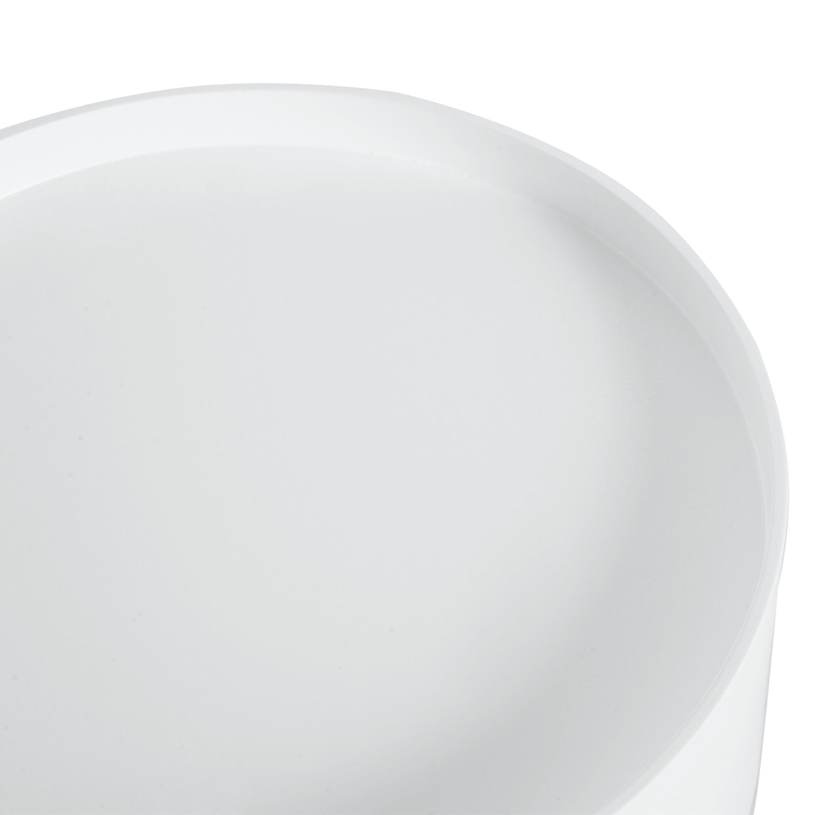 Bedside Table with 1 Drawer Round Side Table with Raised Edge and 3 Wooden Legs for Bedroom Living Room Modern Style Ø38x45 cm White