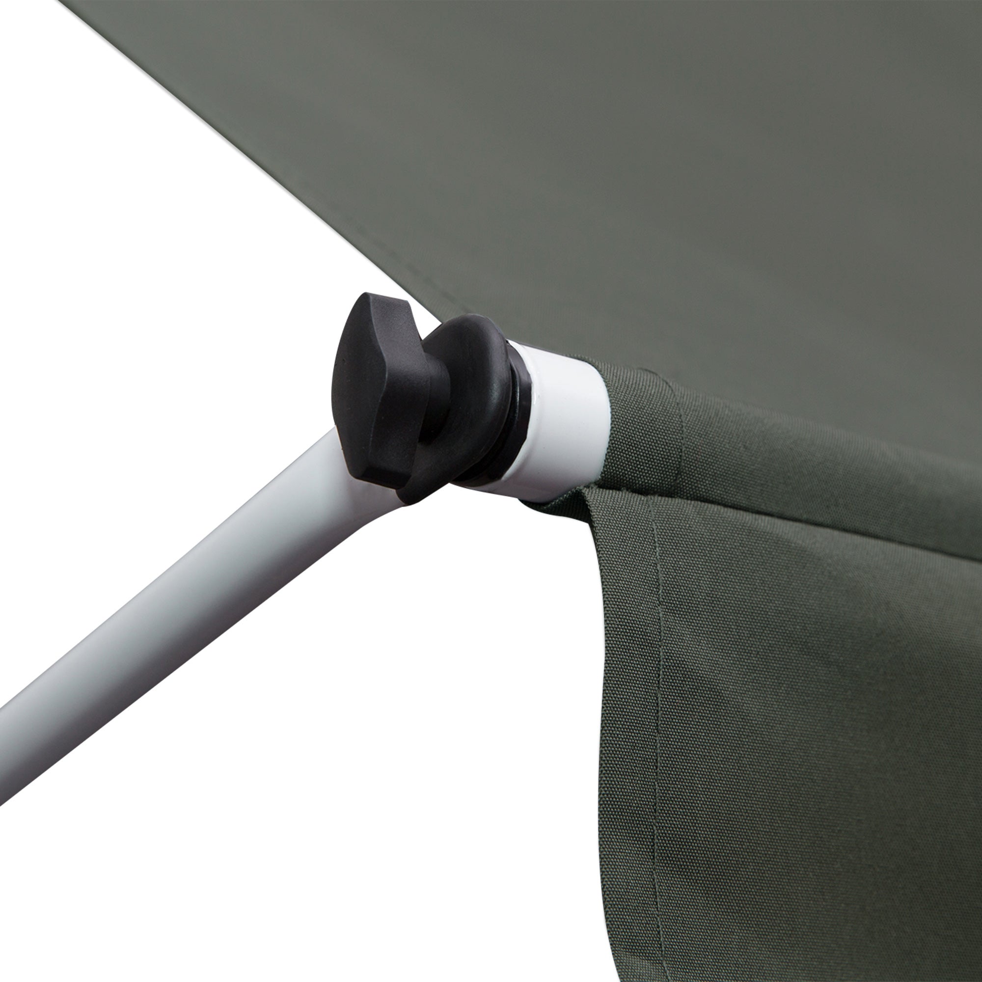 Clamp Awning with Hand Crank Adjustable Height Retractable Arm Awning Dirt-resistant, Weather-resistant Balcony Awning 150cm wide Patio Awning for Terrace Balcony Porch Gray