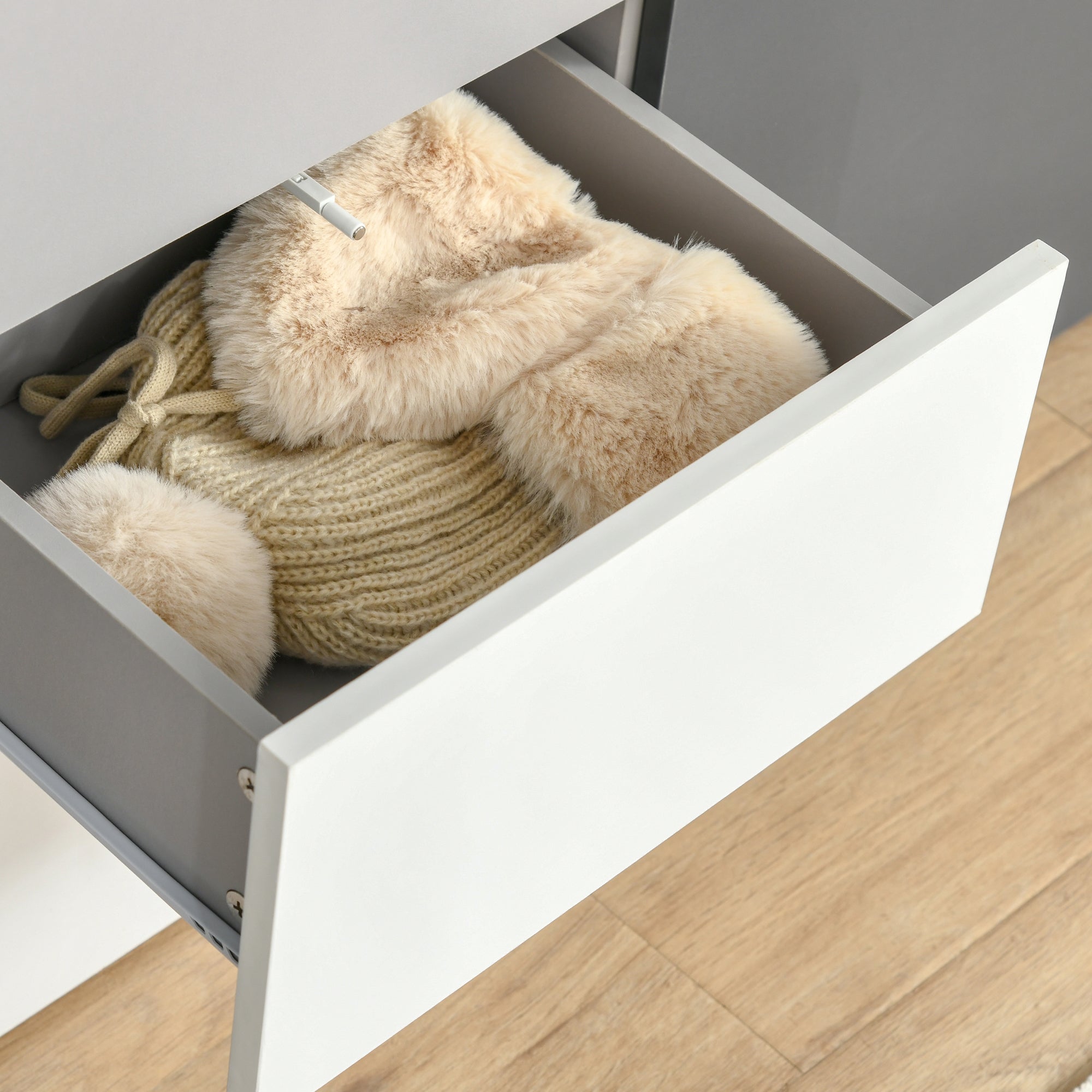 Multipurpose Cabinet with Drawers and Doors in Wood, Furniture for Living Room, Bedroom, Office