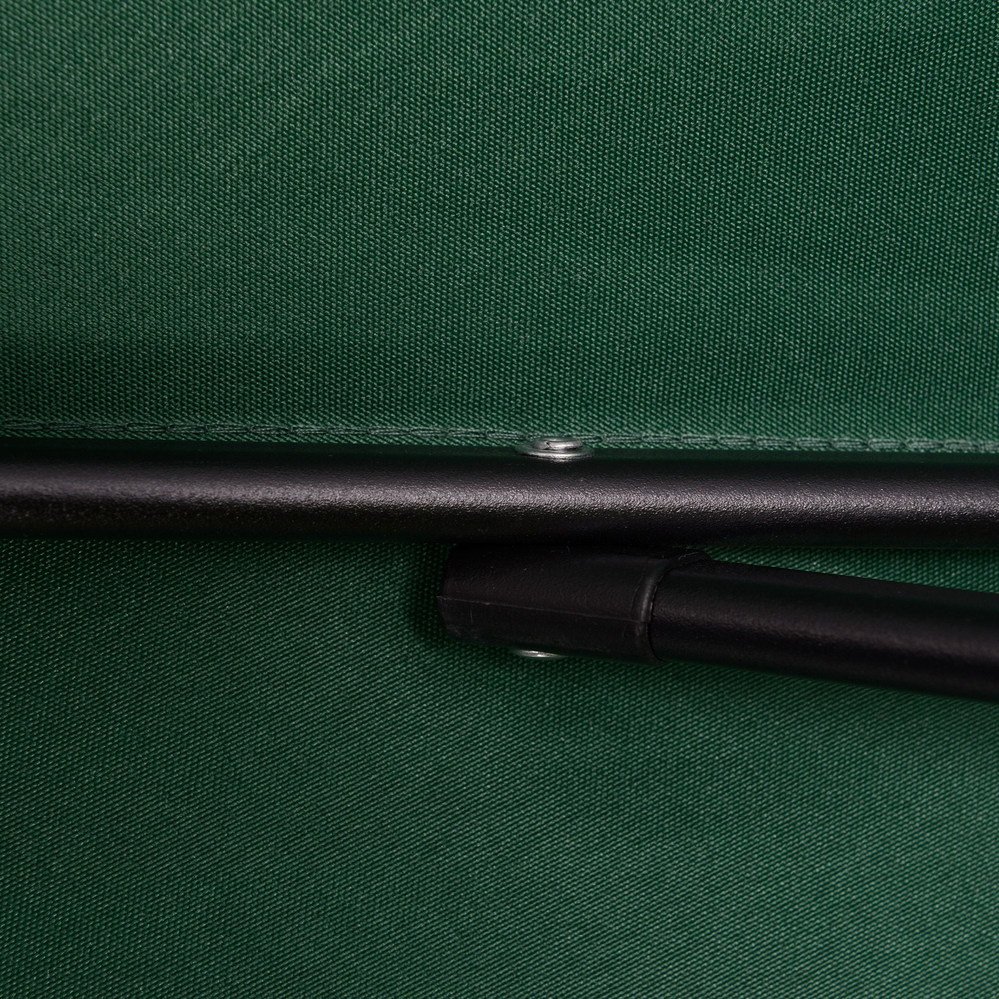 Umbrella Ø196 cm, hexagonal balcony umbrella beach umbrella windproof stable market umbrella crank umbrella sun protection for beach balcony garden, Green