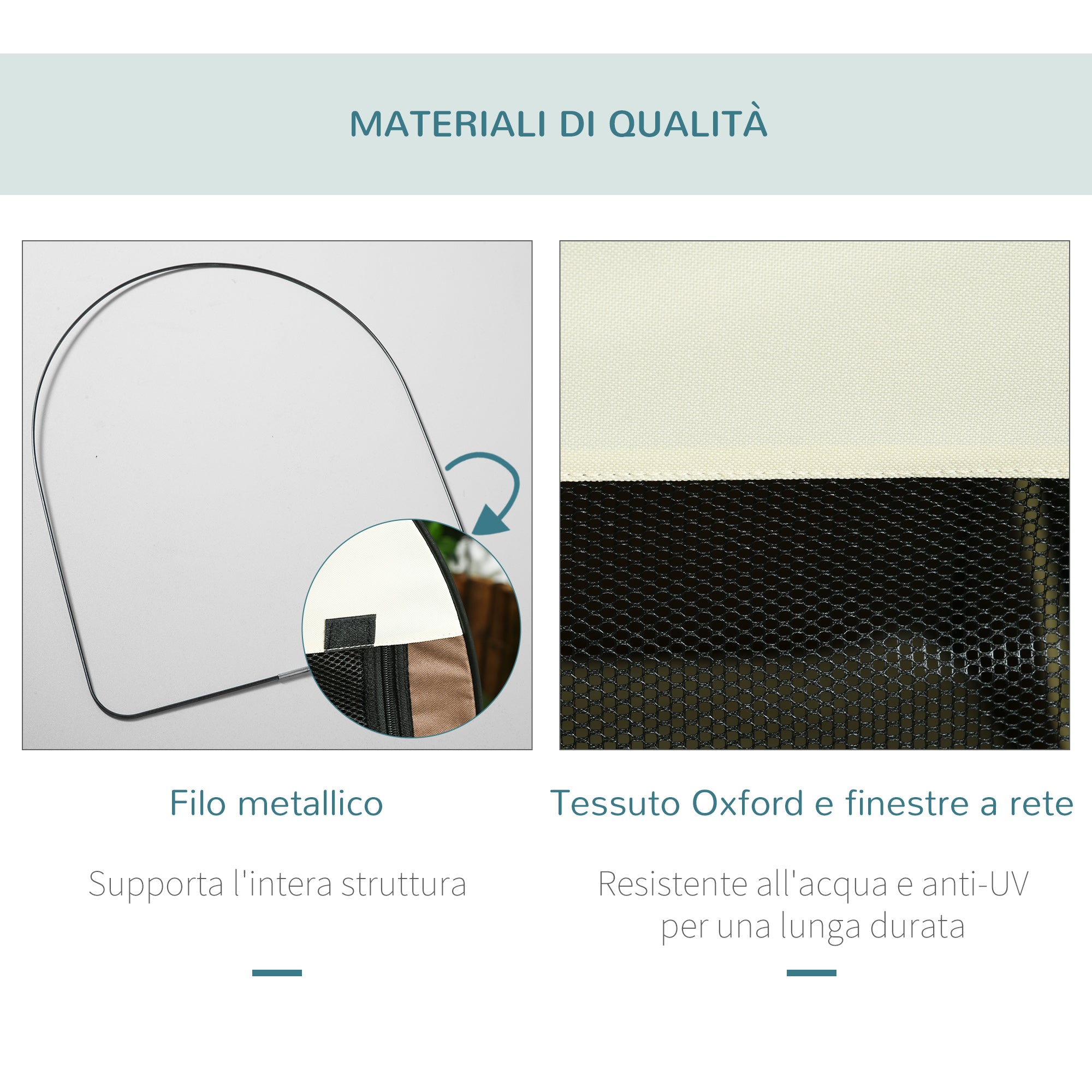 Foldable Pet Carrier in Oxford with Removable Washable Cushion and Carrying Bag, 70x51x59cm, Brown