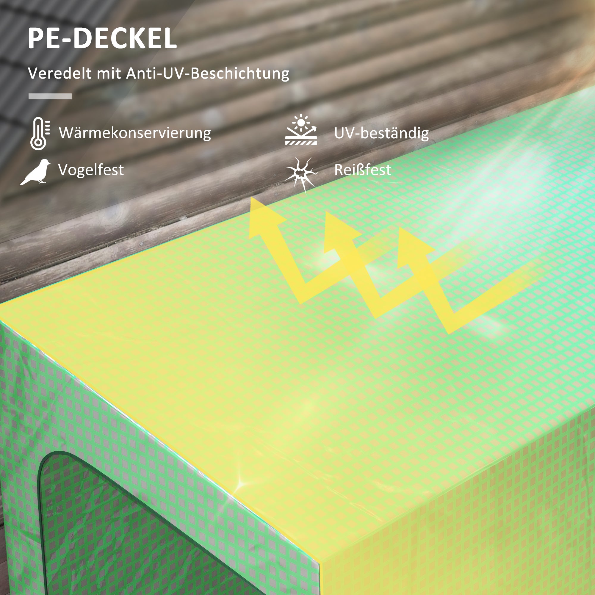 Film Greenhouse, Greenhouse, Greenhouse with Two Doors, Windproof Tomato House with Side Window, UV Protection for Garden, PE, Green, 200 x 80 x 200 cm