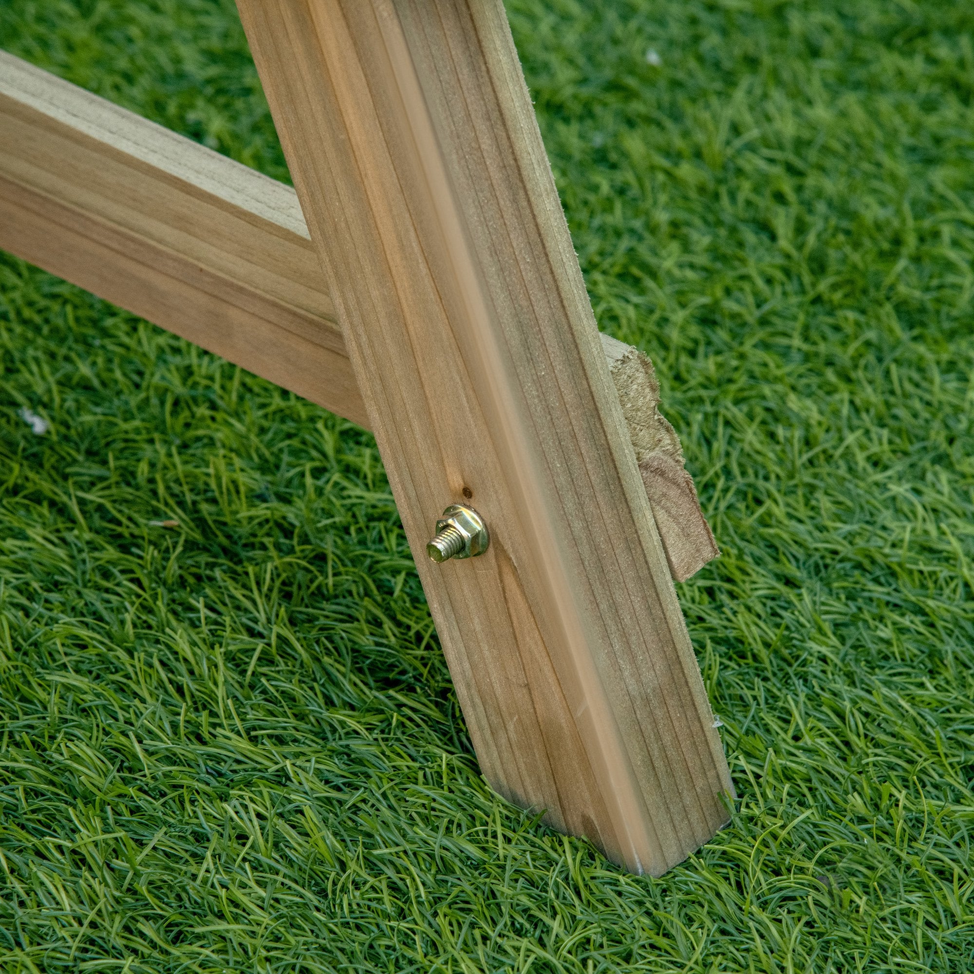 3-Tier Wooden Vertical Planter Box with Non-Woven Fabric and Drainage Holes Urban Garden for Plants Pots Flowers Garden 71x61x77 cm Natural