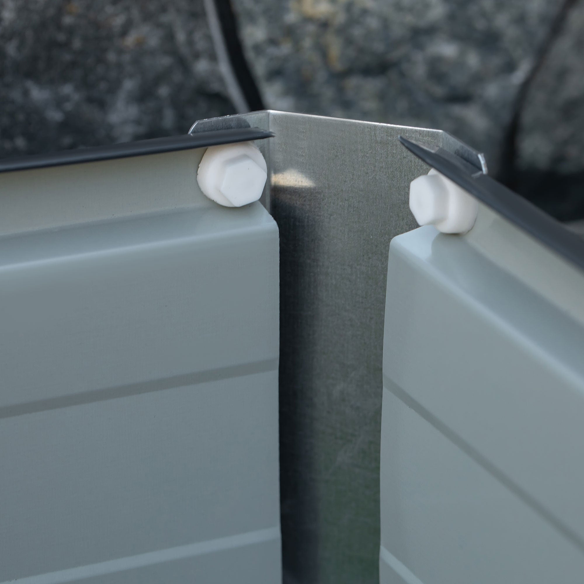 Raised Bed made of Steel Garden Planter Flower Box Flower Pot with Gloves Dark Grey 66 x 47 x 40 cm