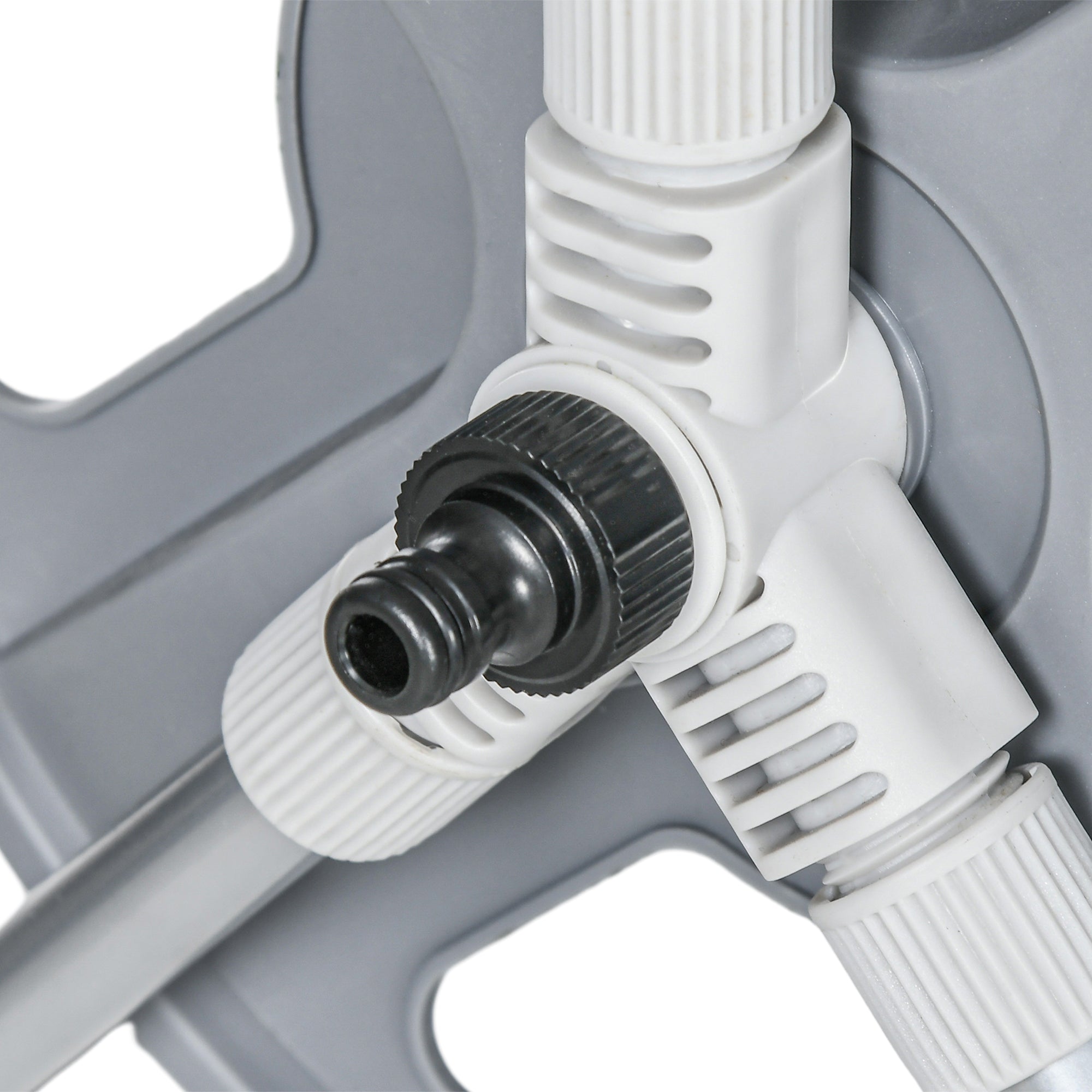 Hose Reel with Rewind Handle, Wall-Mounted or Freestanding Garden Hose Reel, 40m x 15mm Hose Storage Capacity