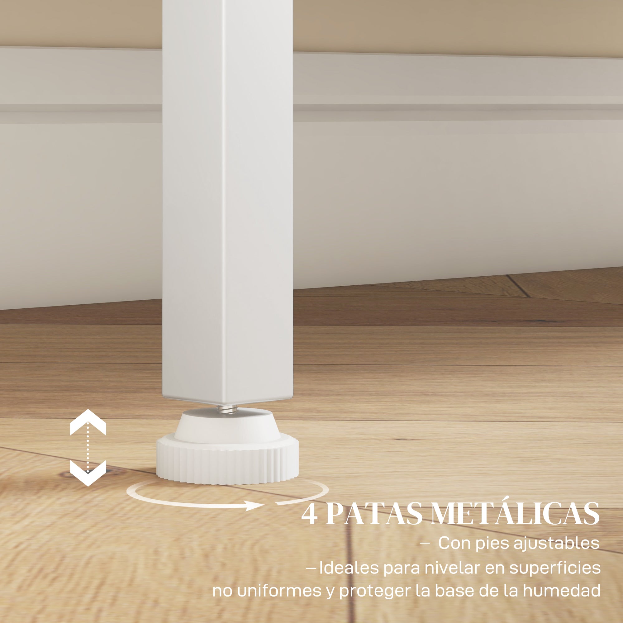 3-Tier Kitchen Sideboard Sideboard with Mesh Doors and Adjustable Shelf Modern Kitchen Buffet for Living Room Dining Room 80x37x92 cm White