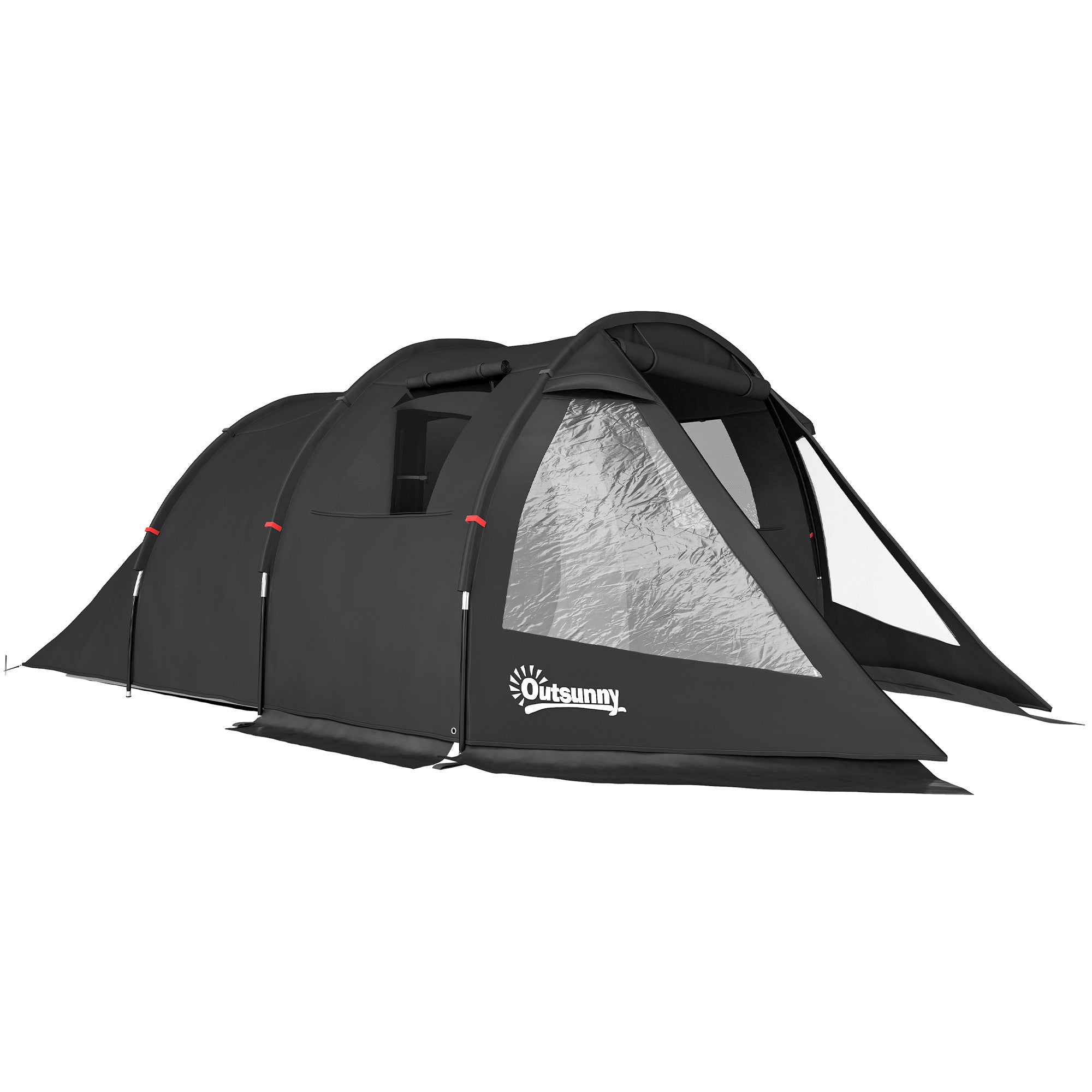 Camping Tent for 4 People light, stable waterproof Family Tent with Door Window, Pack Bag, Tunnel Tent with 2000mm Water Column Tent for Camping Travel Trekking Garden