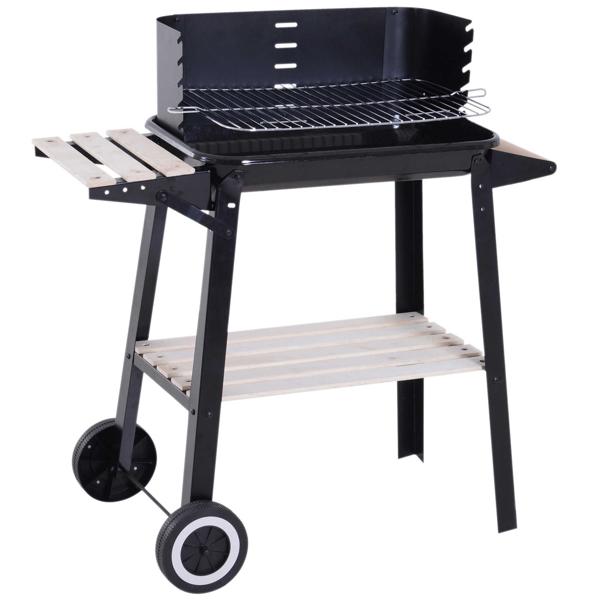 Charcoal Barbecue Grill BBQ Picnic Outdoor Garden Camping 83x46x87 cm