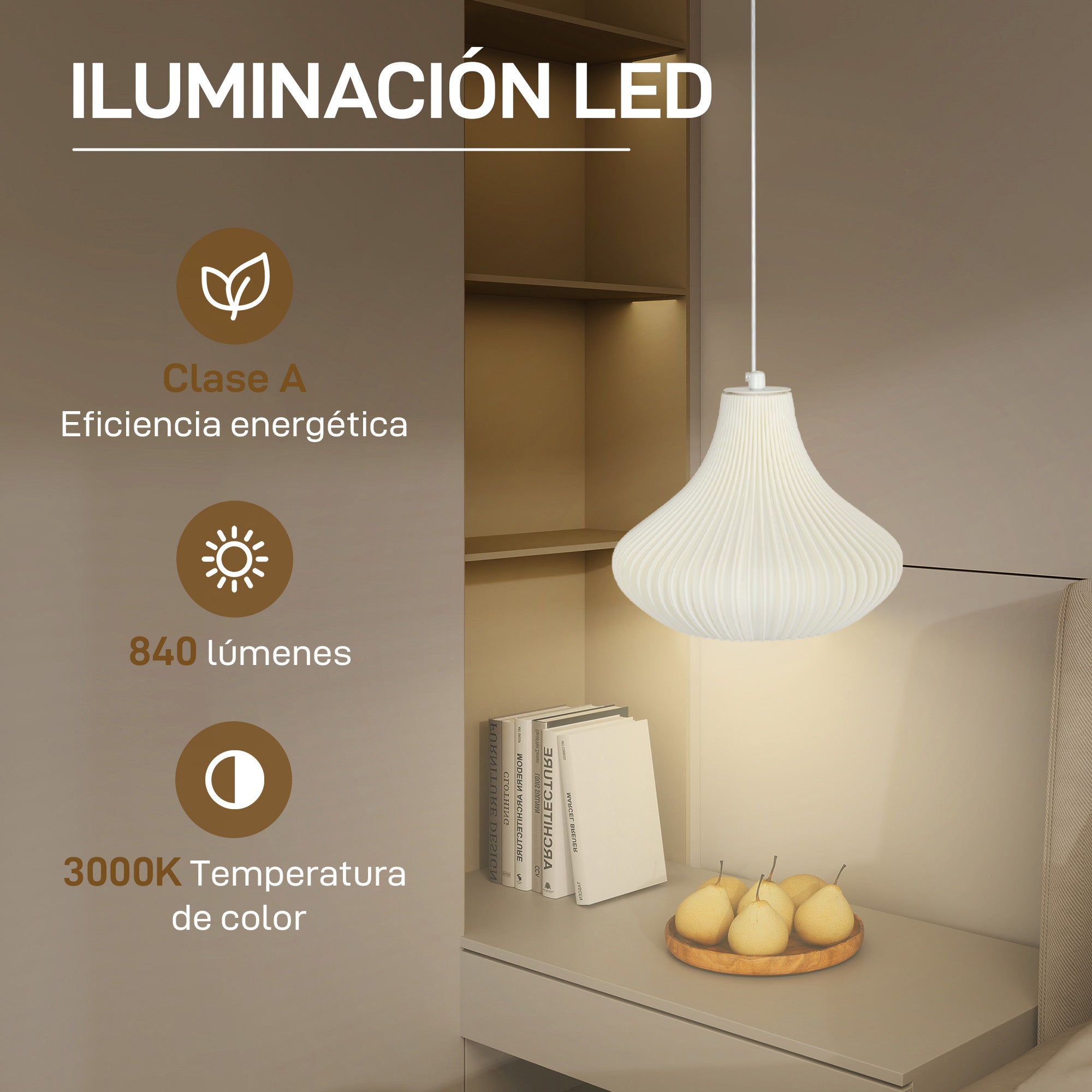 Modern Hanging Lamp Ceiling Lamp E27 with 3D Printed Shade Lighting for Dining Room Kitchen Living Room Bar Restaurant White