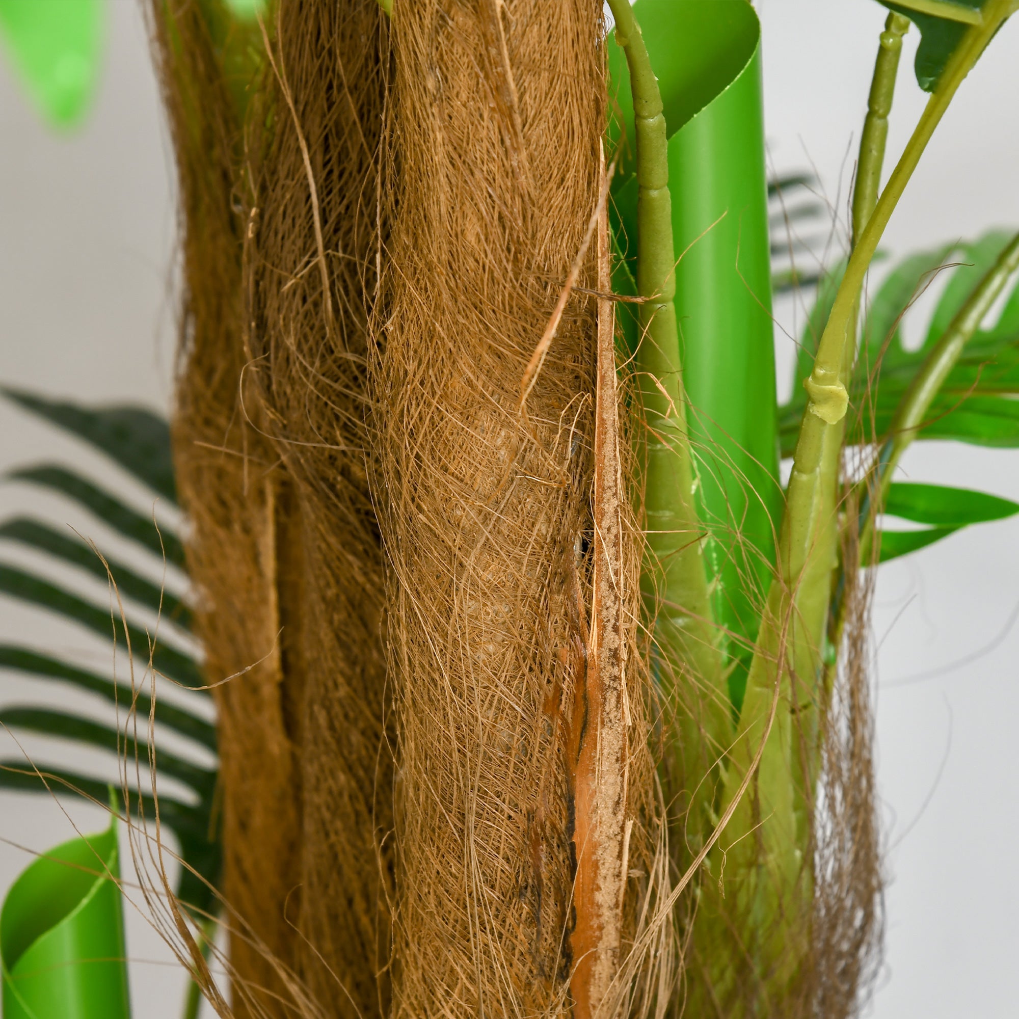 Artificial Palm Tree H.1.85m Artificial Tree Trunk Branches Lichen Leaves Grand Realism Pot Included
