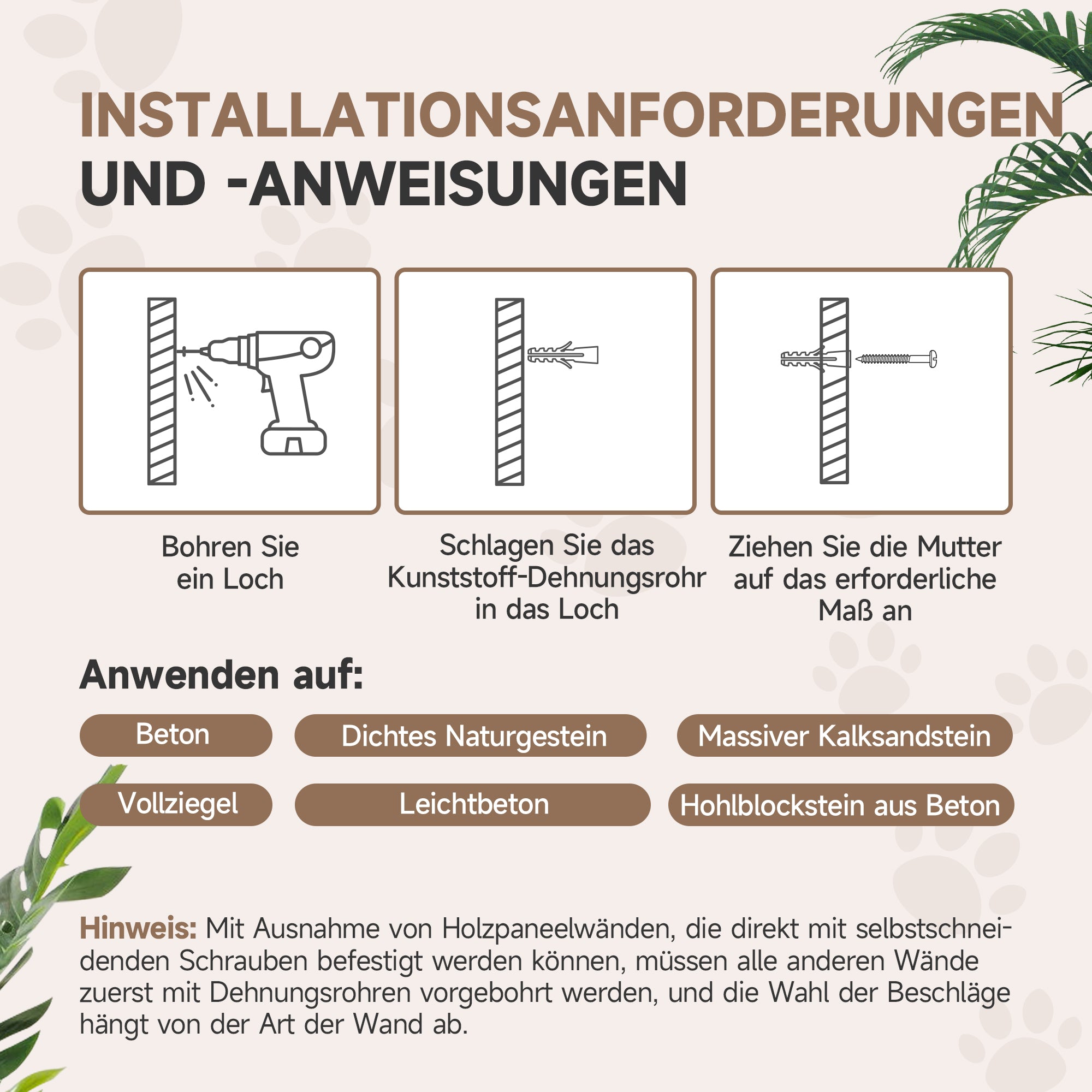 Cat Climbing Wall 5-Piece Cat Climbing Wall Set with Scratching Posts, Hammock, Jumping Platform, Wall Scratching Post, Climbing Cat Tree Cat Furniture for Cats up to 5 kg, Light Gray