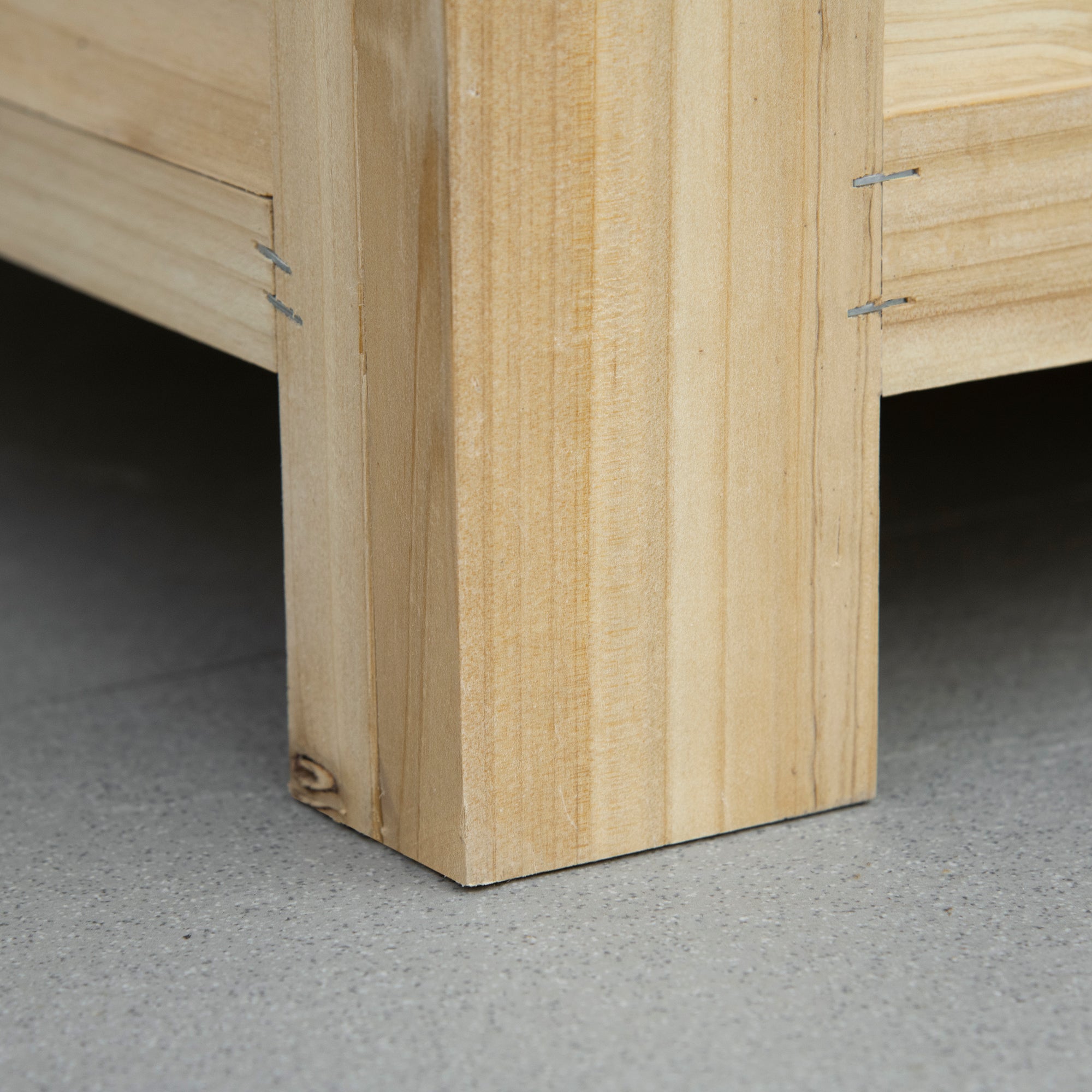 Outdoor Garden Chest 155L Storage Trunk with Galvanized Metal Lid and Slatted Design for Garden Terrace Balcony 110x50x50 cm Natural Wood