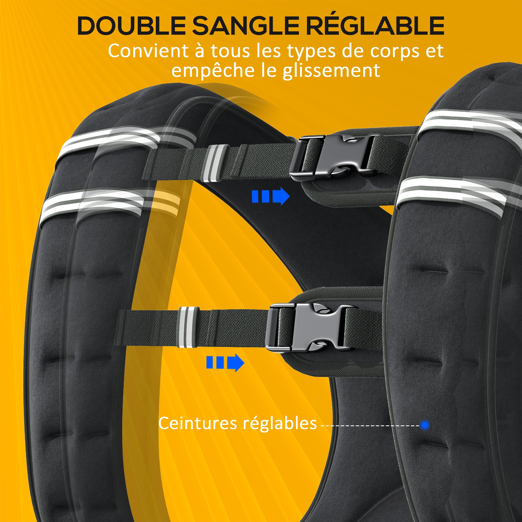 5 kg Weighted Vest, Weighted Jacket for Men and Women, with Storage Pocket, for Running, Training, Oxford Fabric, Metal Sand, Black