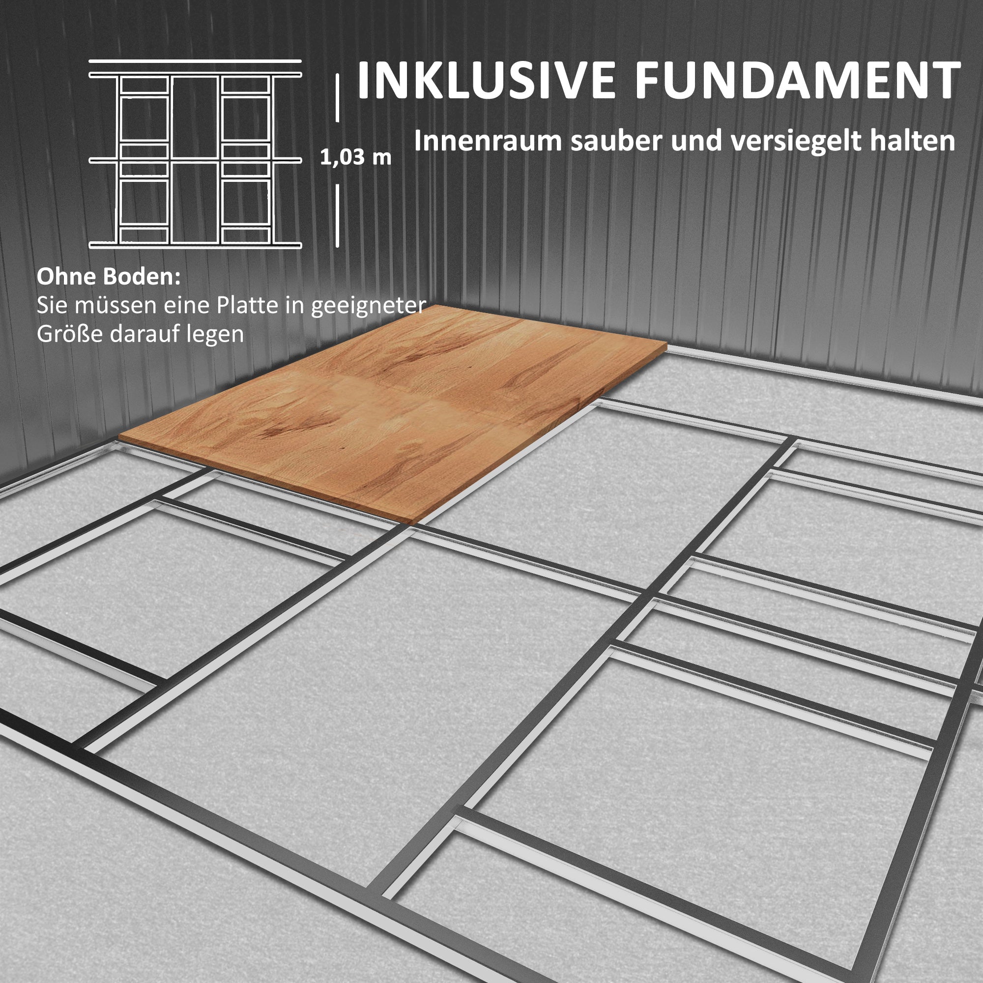 Metal Tool Shed 26.2m³ 340x386x200cm Equipment Shed with Gable Roof Foundation Sliding Door Weatherproof Garden House Outdoor Garden Shed Cabinet for Outdoor Use, Charcoal Gray