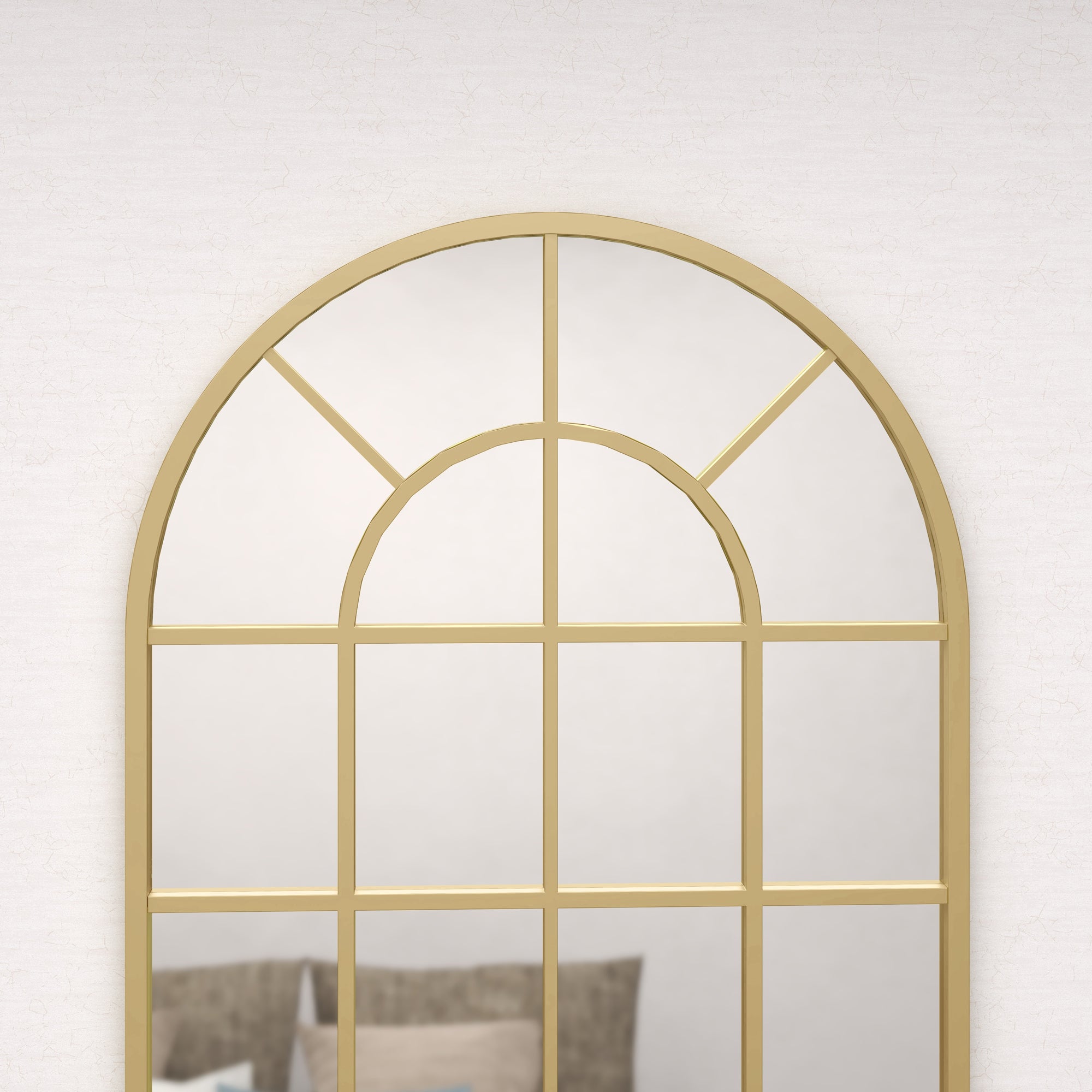 Wall Mirror Wardrobe Mirror 110 x 65cm Decorative Mirror with Metal Frame Hanging Mirror Living Room Mirror for Bedroom Gold