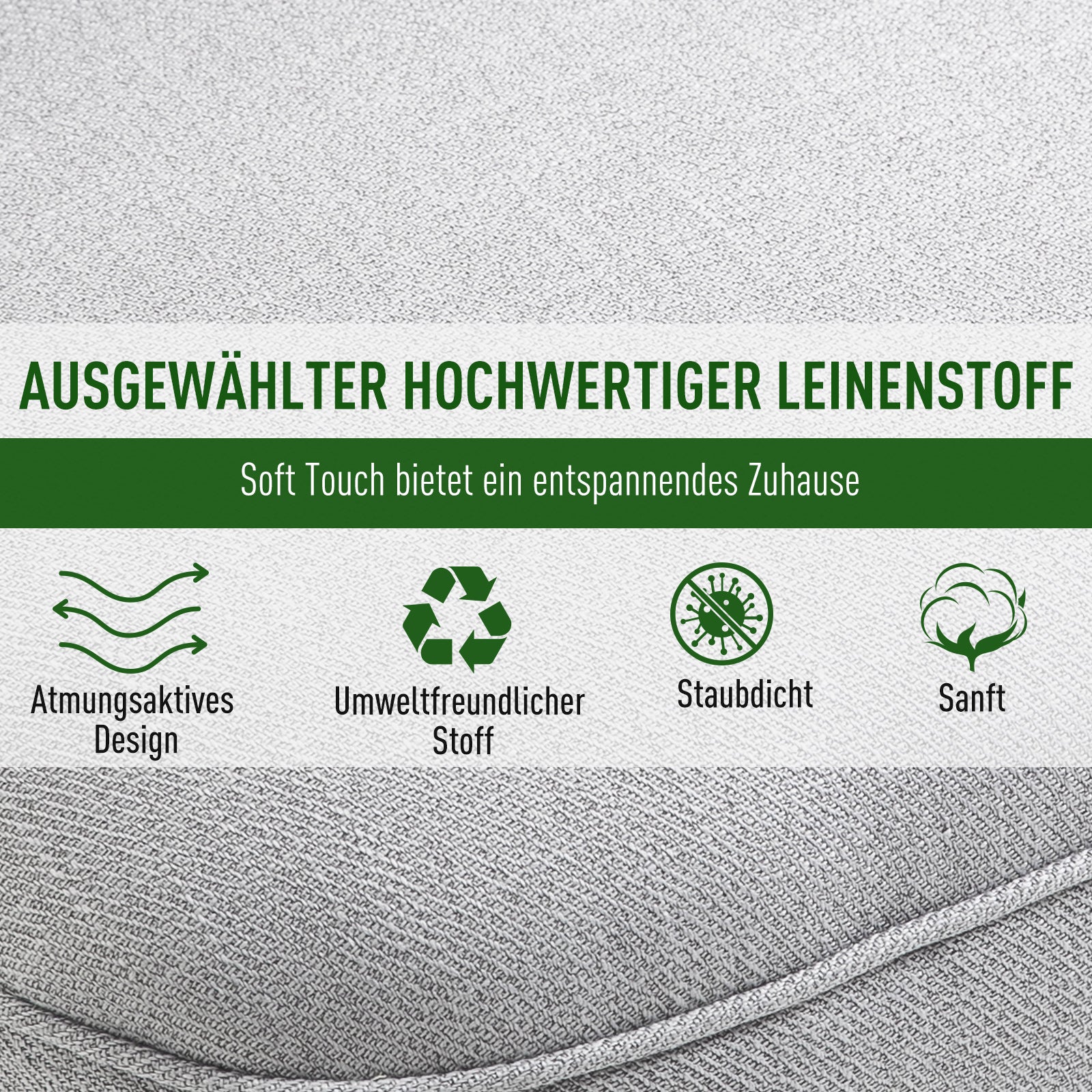 Armchair Living Room Relax Armchair Lounge Armchair with Back Pillow, Wooden Legs, Reading Armchair with Linen Look, Upholstered Armchair for Bedroom, Gray