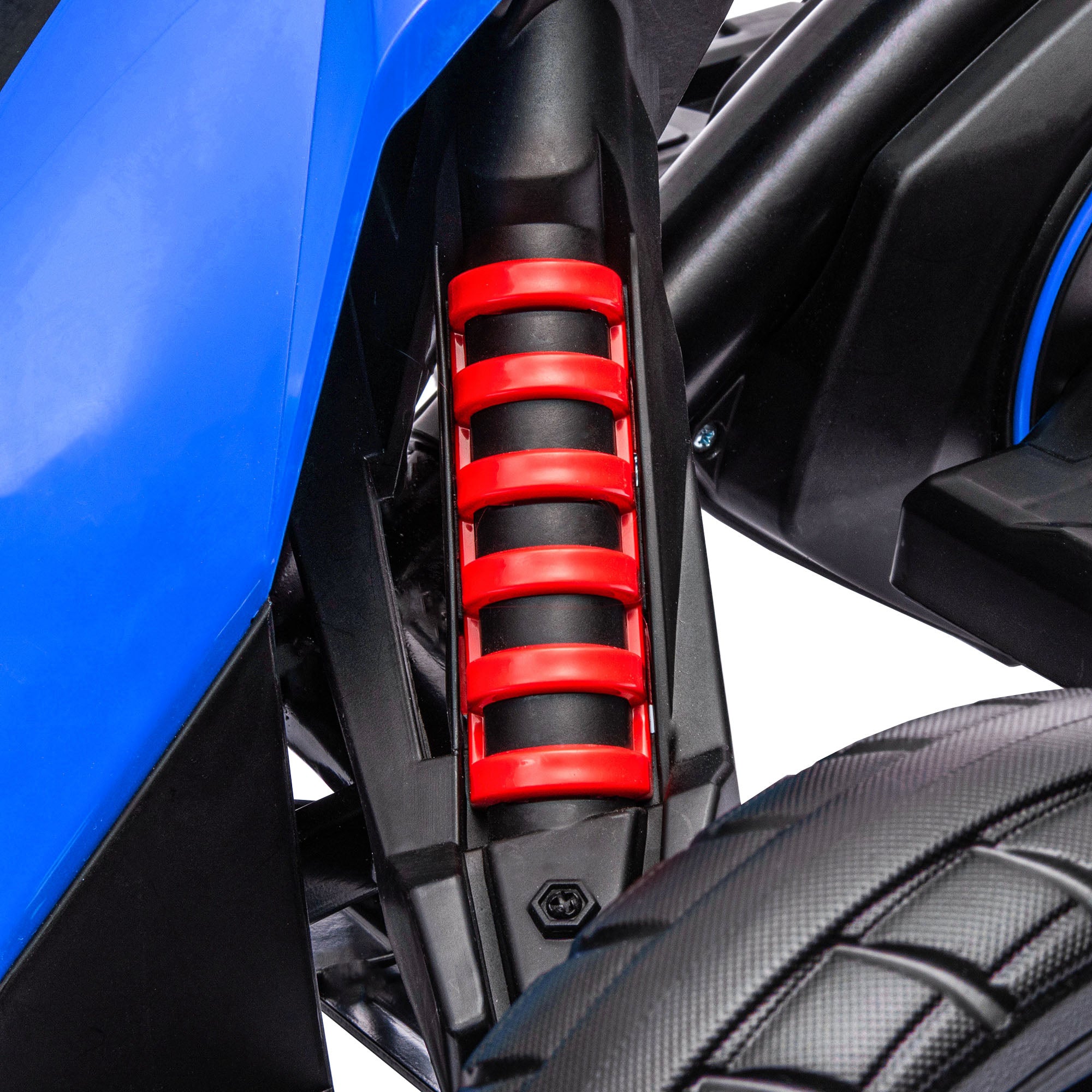 Electric Go-Kart for Kids 3-8 Years Old with 12V Battery Speed Adjustable 3-5 km/h and Safety Belt Load 30 kg for Outdoor Use 100x58x58.5 cm Blue