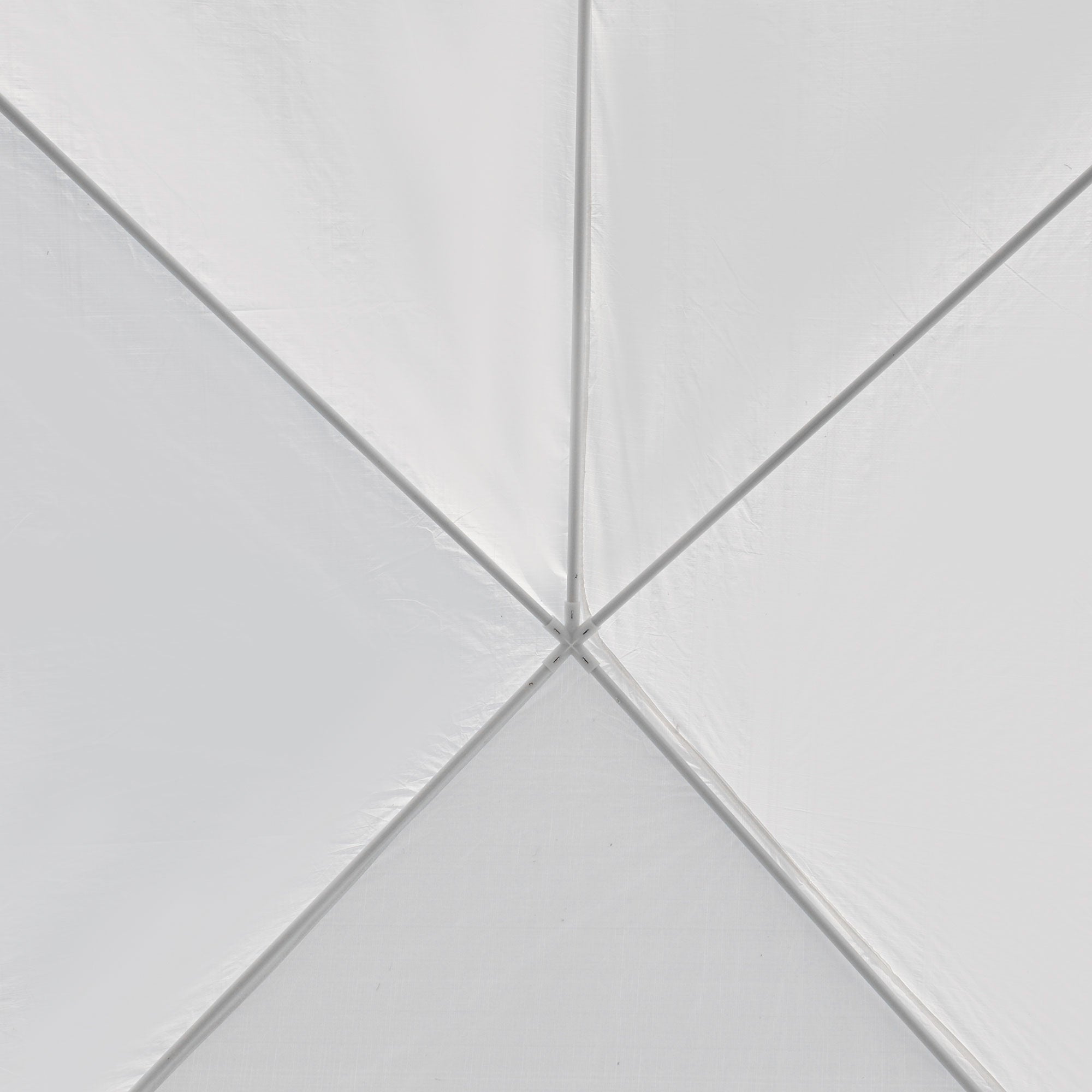 Garden Tent 6x3 m Removable Outdoor Gazebo with 4 Windows 2 Zippered Doors 6 Side Walls and Waterproof Pavilion for Terrace Patio Beach White