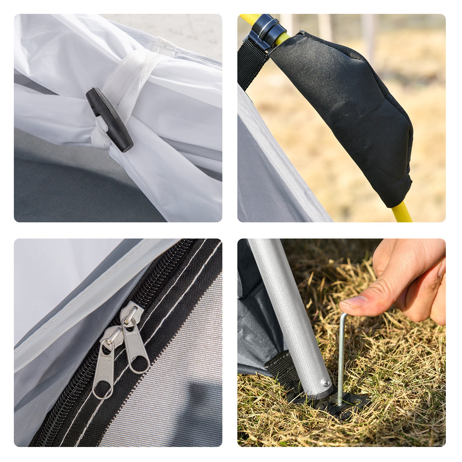 Dome Tent for 4 People Light, Stable, Waterproof UV 50+ Pop Up Camping Tent with Hook Door Window, Groundsheet Family Tent with 1000mm Water Column Tent for Camping Travel Trekking Garden