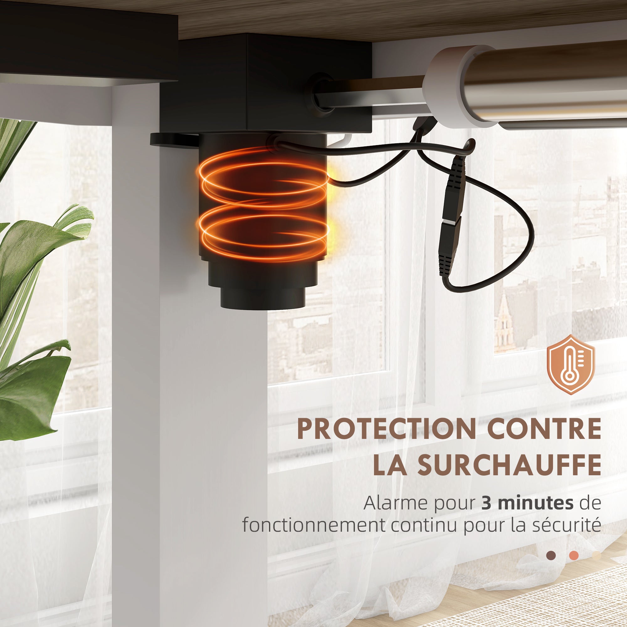 Electric Height Adjustable Sit-Stand Desk with Memory Function, Height Adjustable Desk 72-116 cm, 120L x 60W cm Natural and White