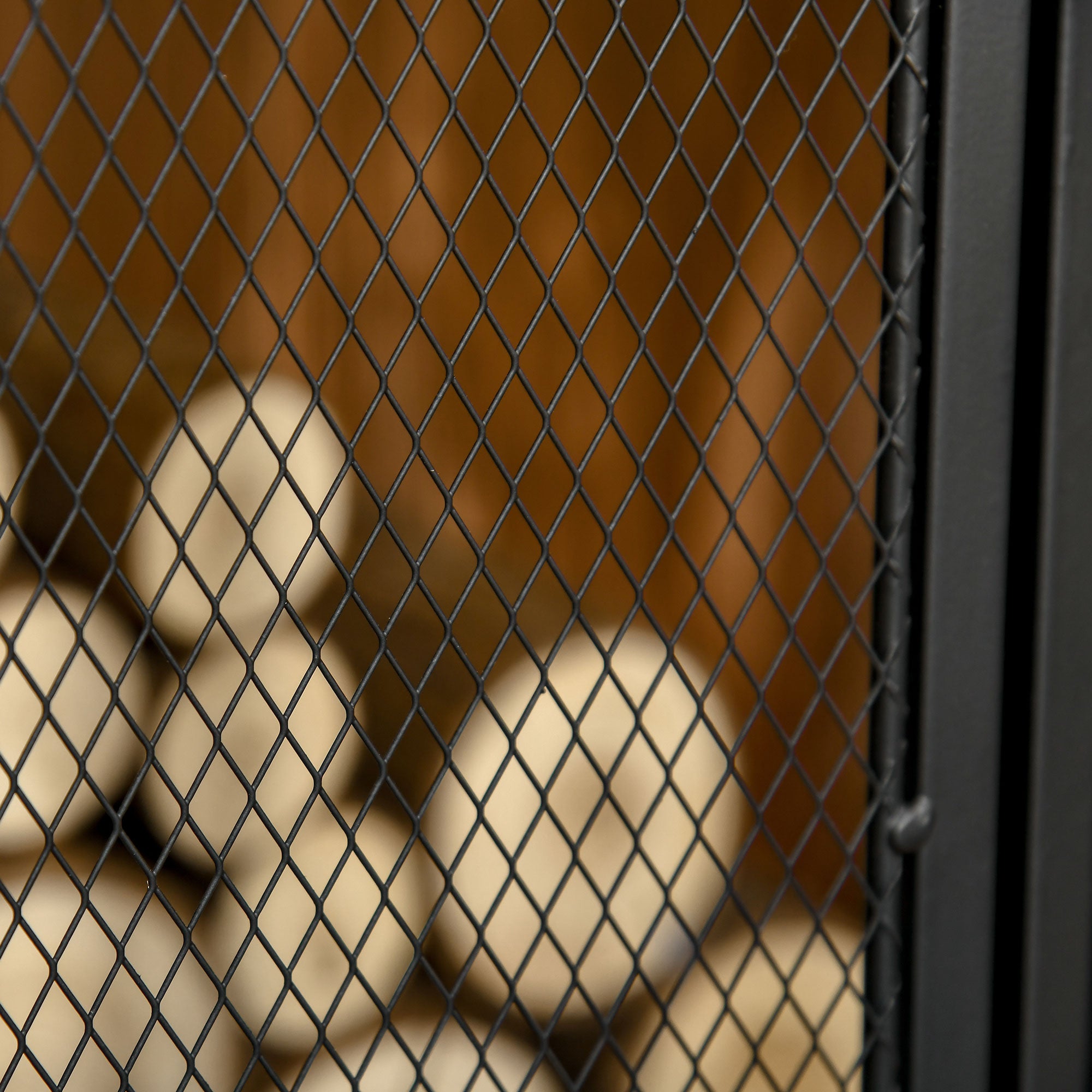 Fire Screen Foldable Fireplace Safety Guard with 3-Panel Double Door and Additional Feet 120x11.5x79 cm Black Metal Construction