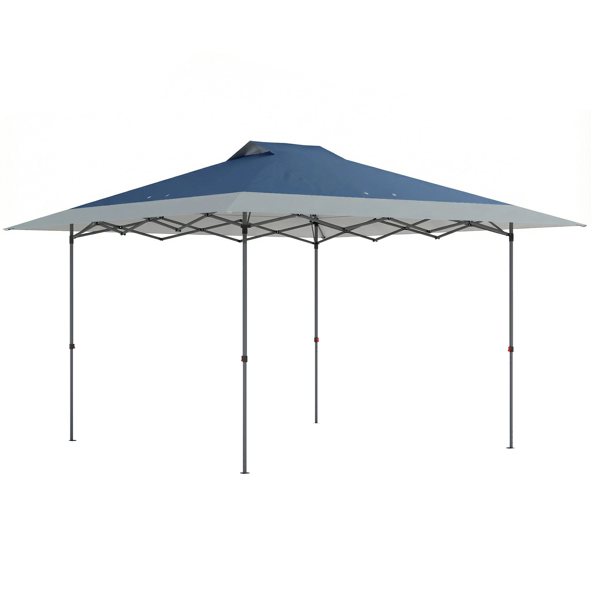 approx. 13'x13' Waterproof Cold-Resistant Pop-Up Folding Gazebo with One-Step Lock, UPF50+, Adjustable Height, Folding Party Tent for Garden with Carry Bag