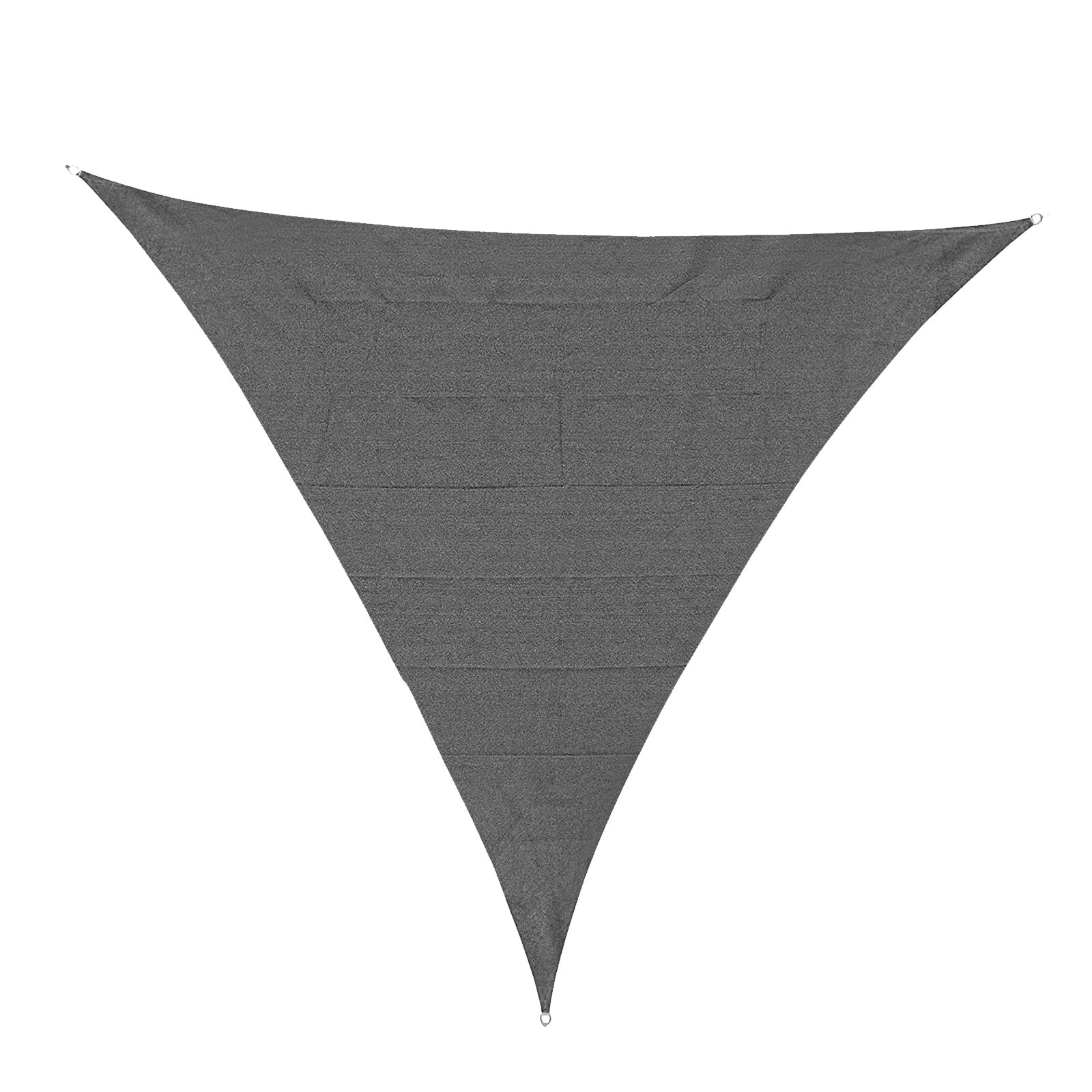 Large Triangular Shade Sail 5 x 5 x 5 m High Density UV-Resistant Polyethylene Gray Color