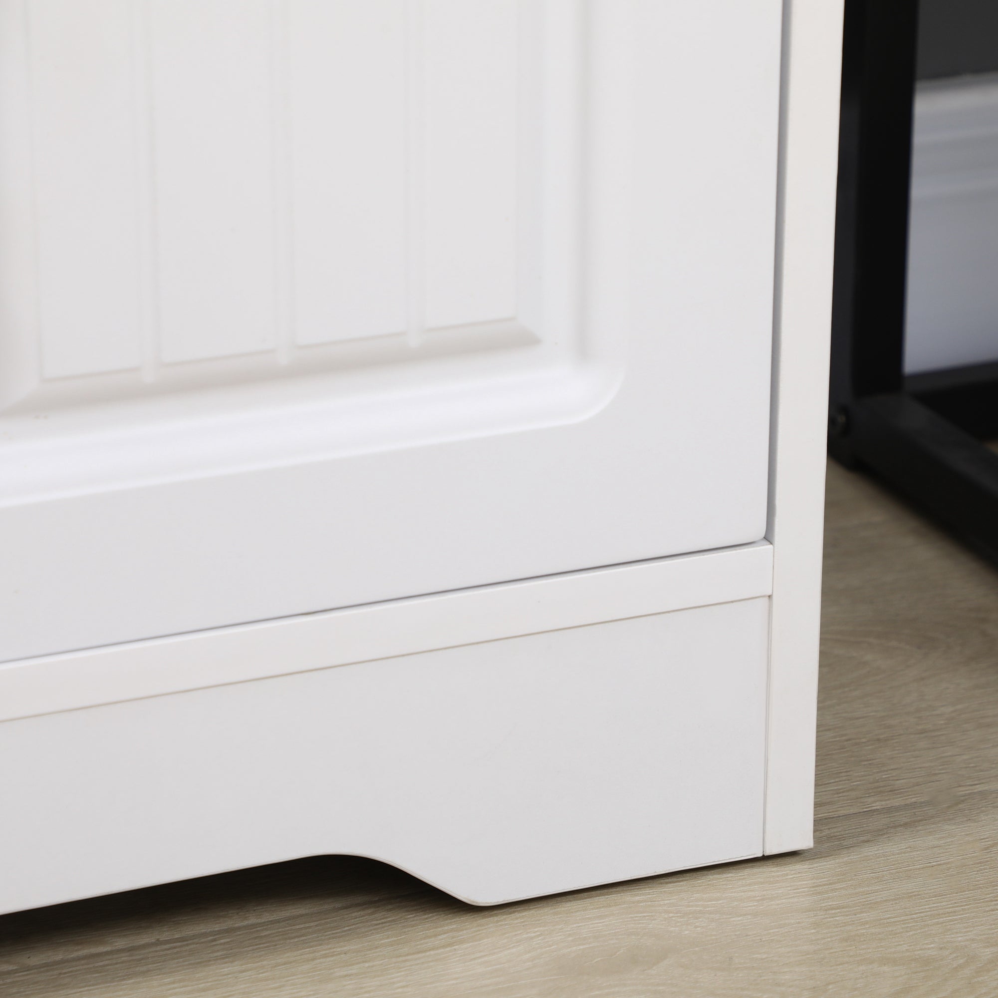 Living Room Display Cabinet Bookcase with Glass Doors Adjustable Shelf and Soft-Close Hinges for Study Home Office Bedroom 60x30x116 cm White