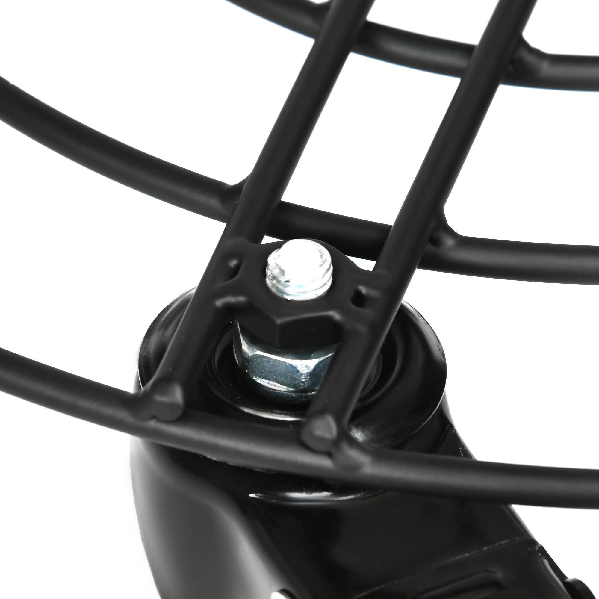 Ø30cm Metal Plant Pot Trolley with Swivel Wheels and Brake for Indoor and Outdoor Use, Black