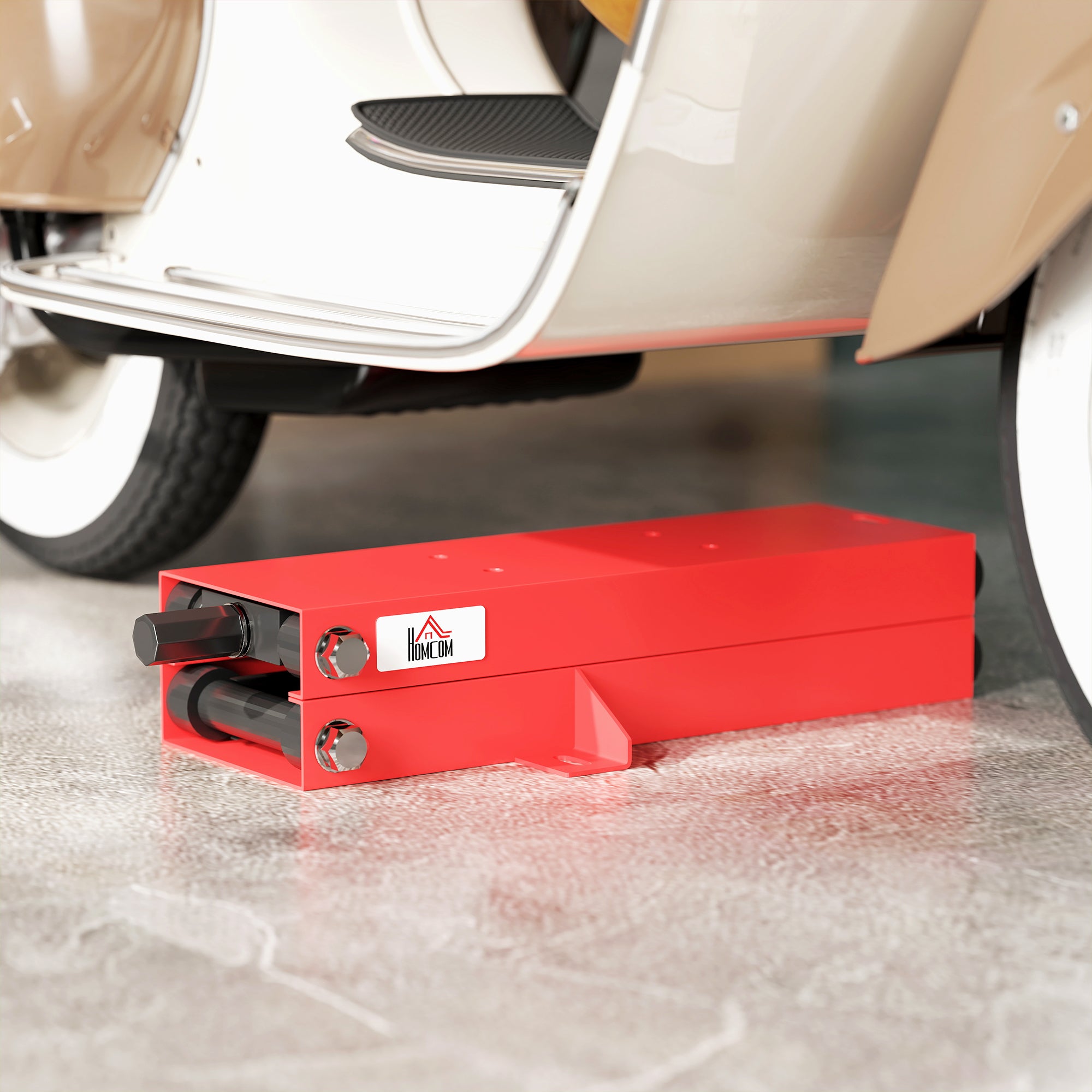 Motorcycle Jack 500 kg Load Capacity Motorcycle Lift 95-400 mm Height Adjustable Mount Stand Bike Repair Scissor Jack in Garage & Outdoor Areas