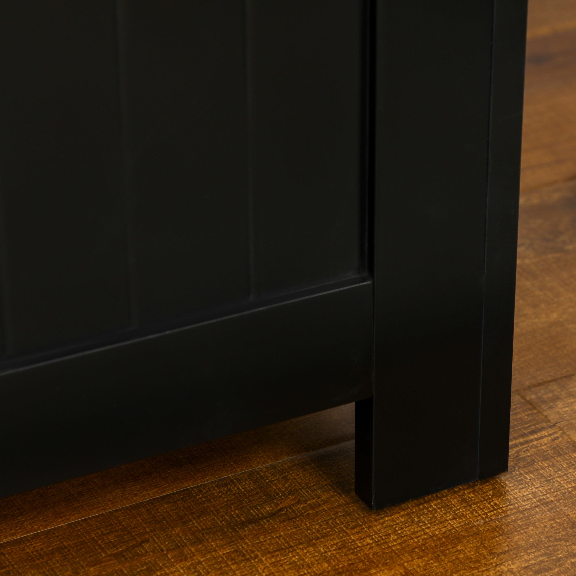 Bedroom Storage Trunk Storage Bench with Safety Hinge for Hallway Living Room 81x40x46 cm Black