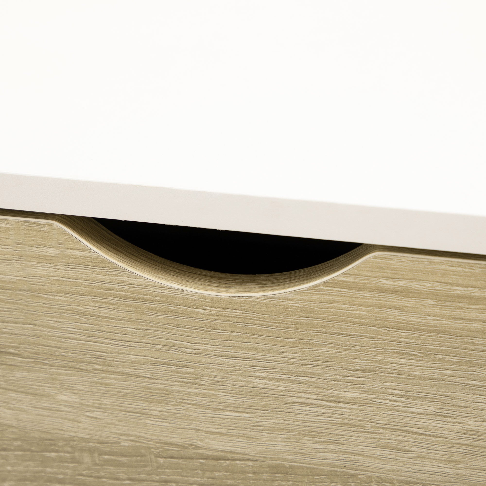 Modern Coffee Table with 2 Drawers and Open Compartments for Office Bedroom Study Room 106x58x39.5 cm White