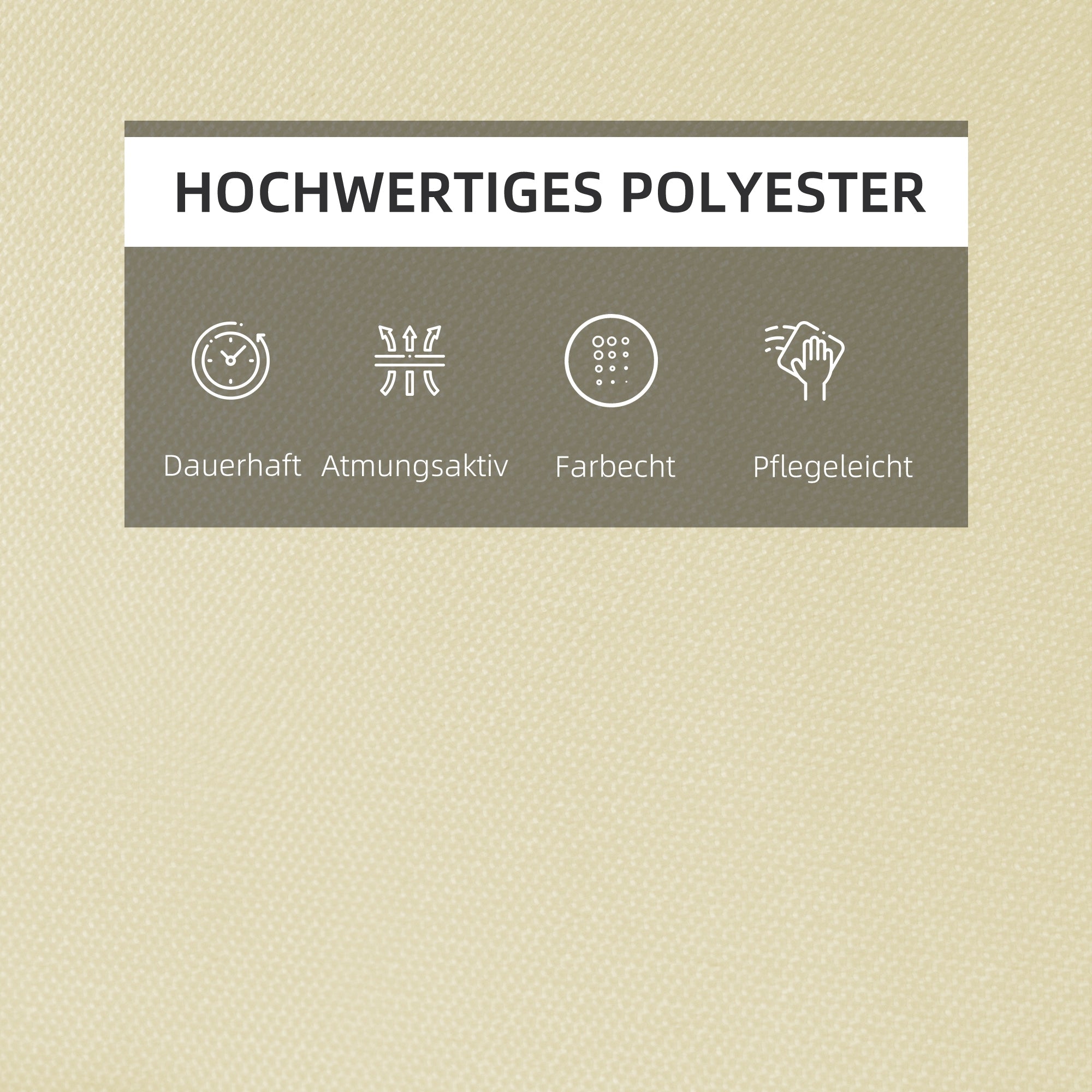 Sun Lounger Cushion with Pillow Removable Polyester + Cotton Fiber Cover Off-white 198 x 53 x 5 cm