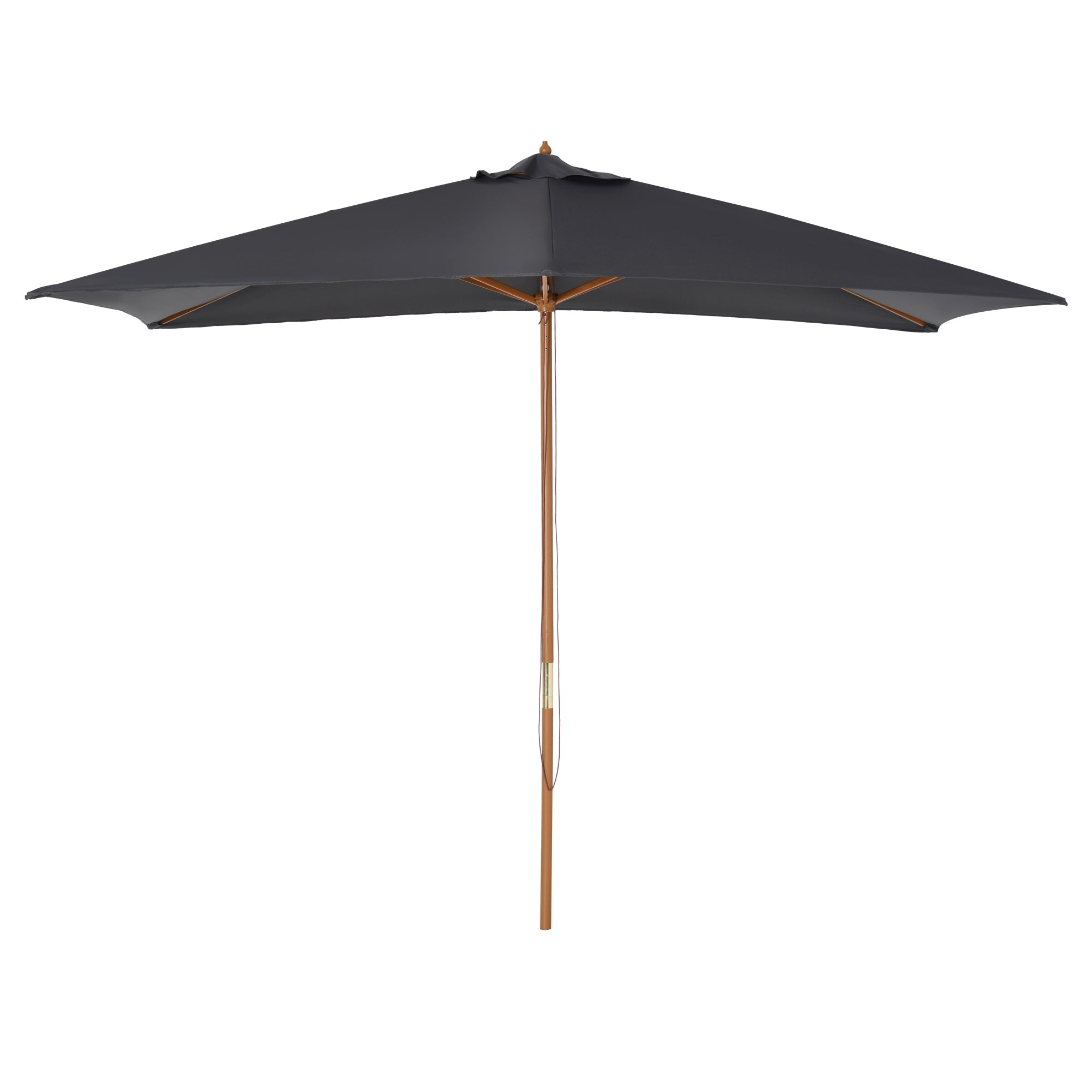 Rectangular Straight Garden Parasol Large Size 3L x 2W x 2.5H meters Dark Gray