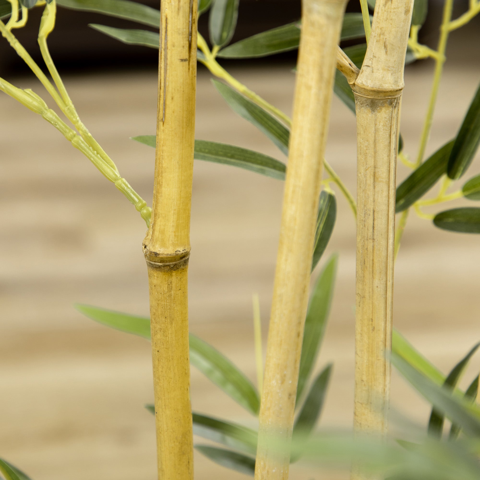 Artificial Bamboo in Pot - 150cm Tall, Decorative Fake Plant for Indoor, Green