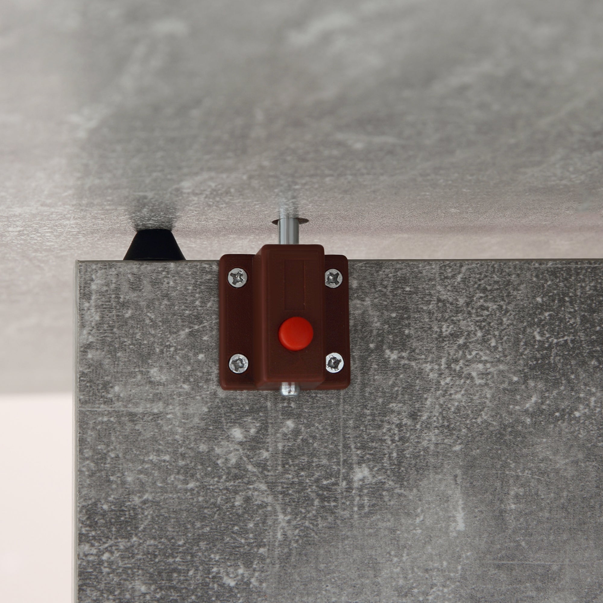 Folding Dining Table Kitchen Table with Wheels Folding Wings and Shelves for 4-6 People 75x140x74 cm Gray Cement