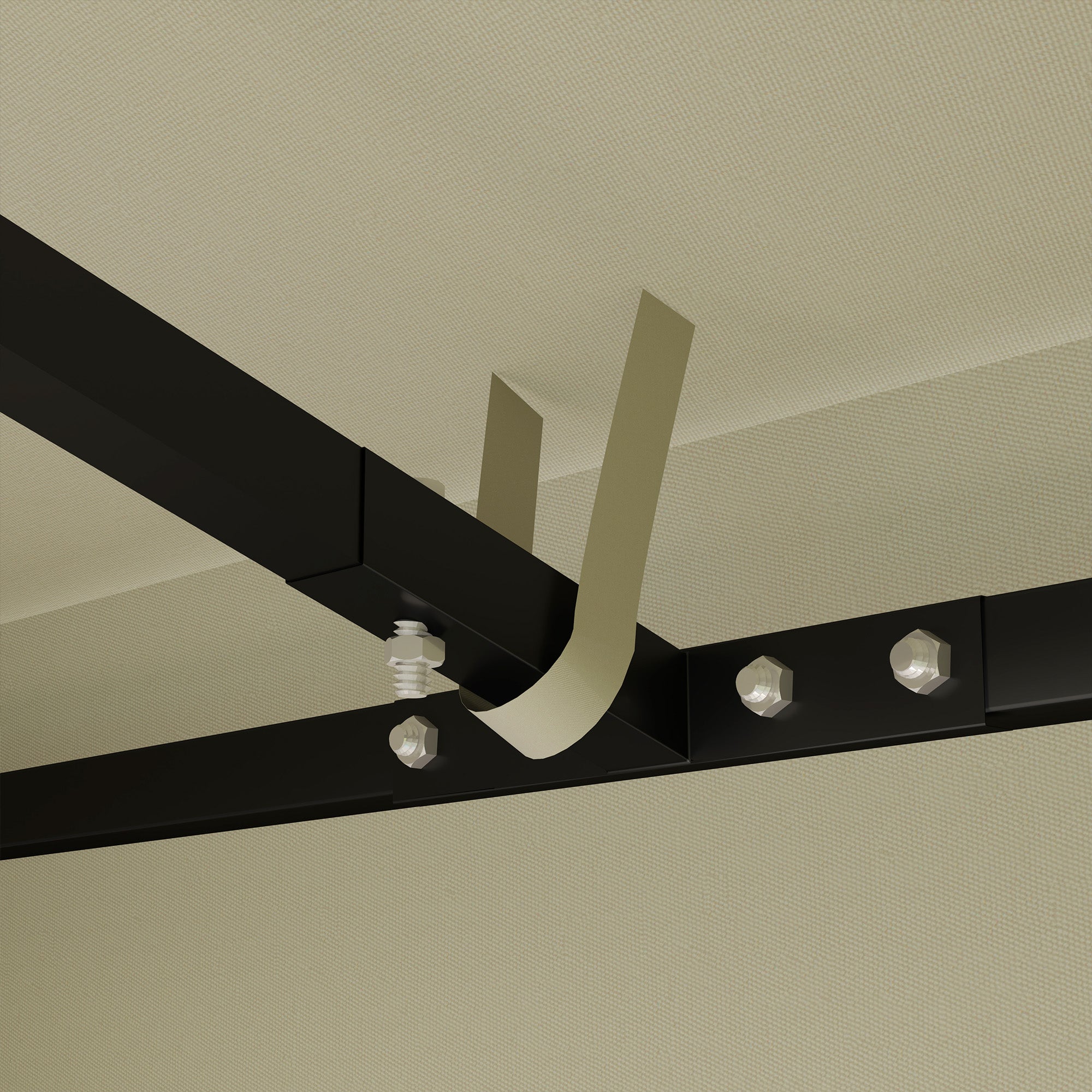 Replacement Canopy for 3 x 3 m Pavilion, Waterproof Pavilion Roof, Replacement Cover for Garden Pavilion, Replacement Parts made of Oxford Fabric, 370 gsm, Cream White